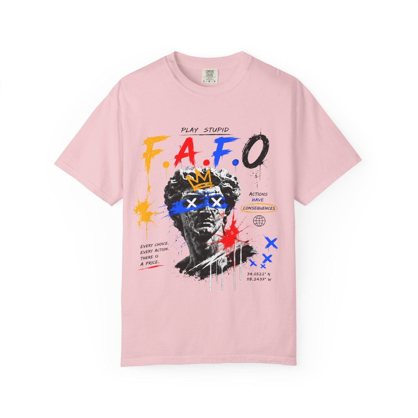 FAFO Graffiti Statue Art T-shirt