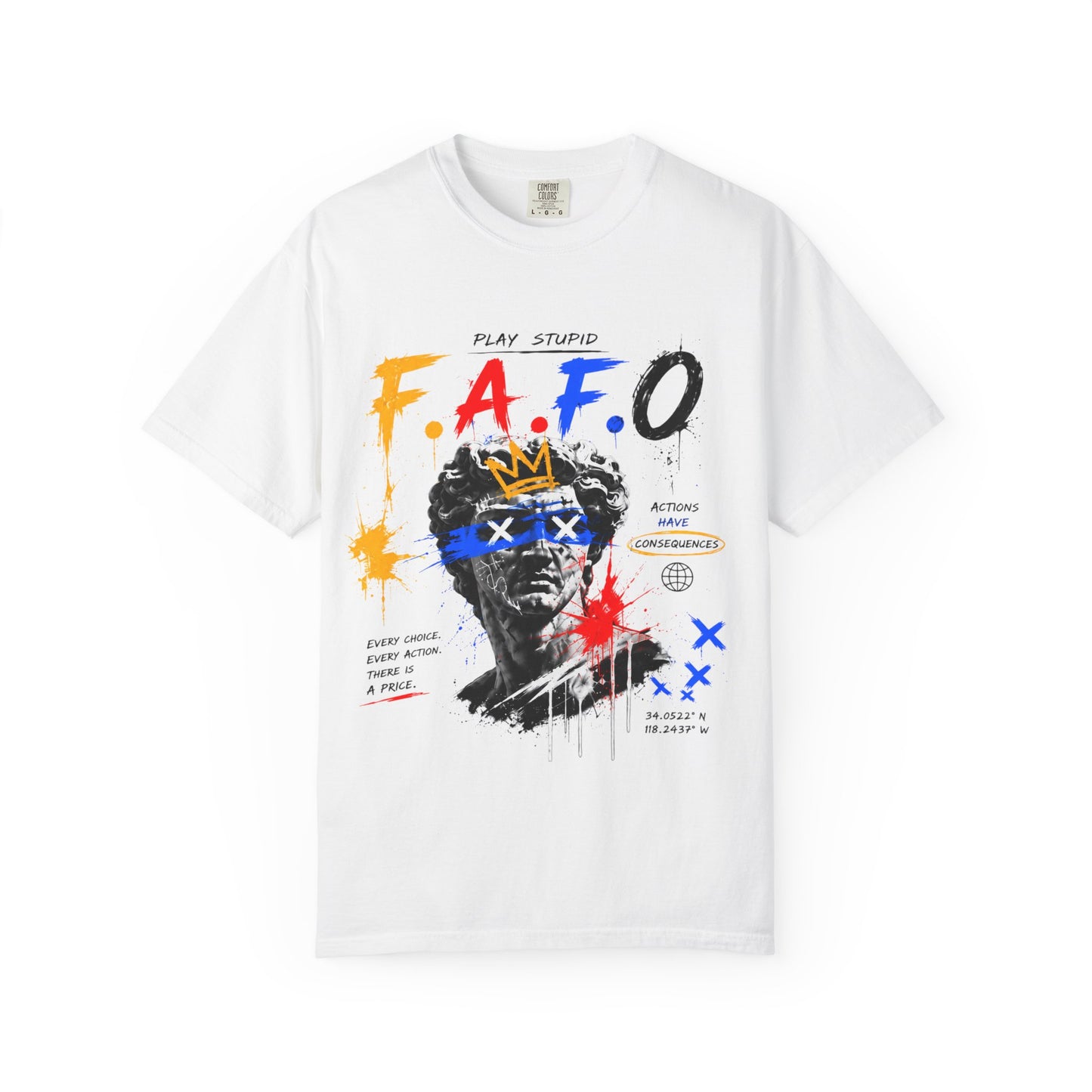 FAFO Graffiti Statue Art T-shirt