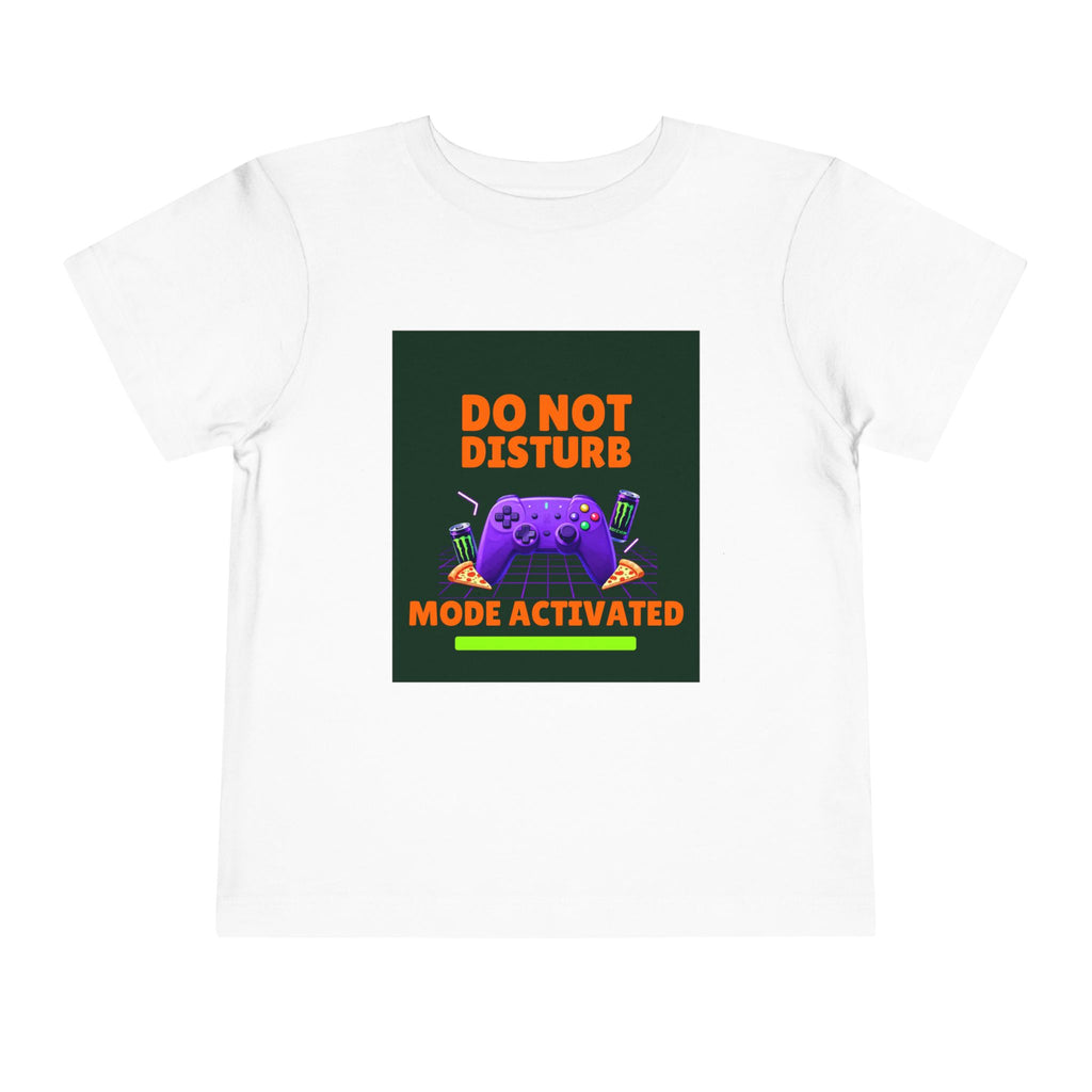 Do Not Disturb Mode Activated Toddler Tee — Gamer Controller Graphic Shirt