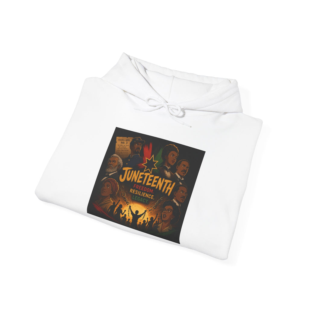 Juneteenth Celebration Hoodie - Bold Freedom & Unity Graphic
