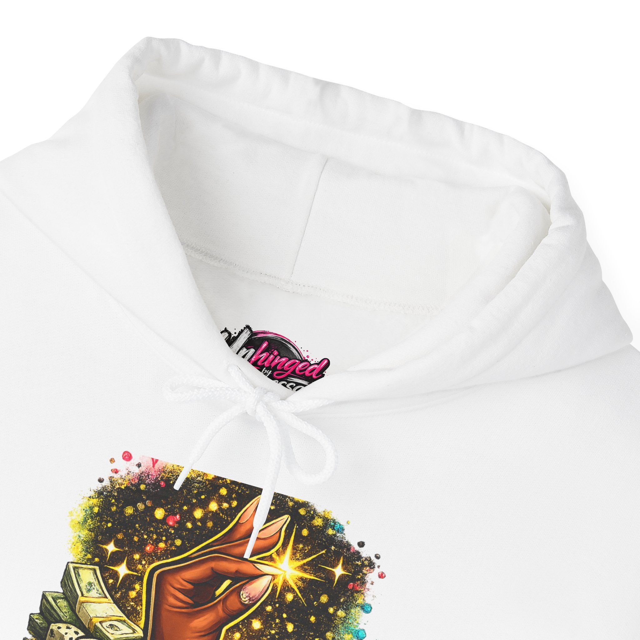 Hoodie — 'Ate This Up!' Retro Cosmic Hand Graphic Hoodie
