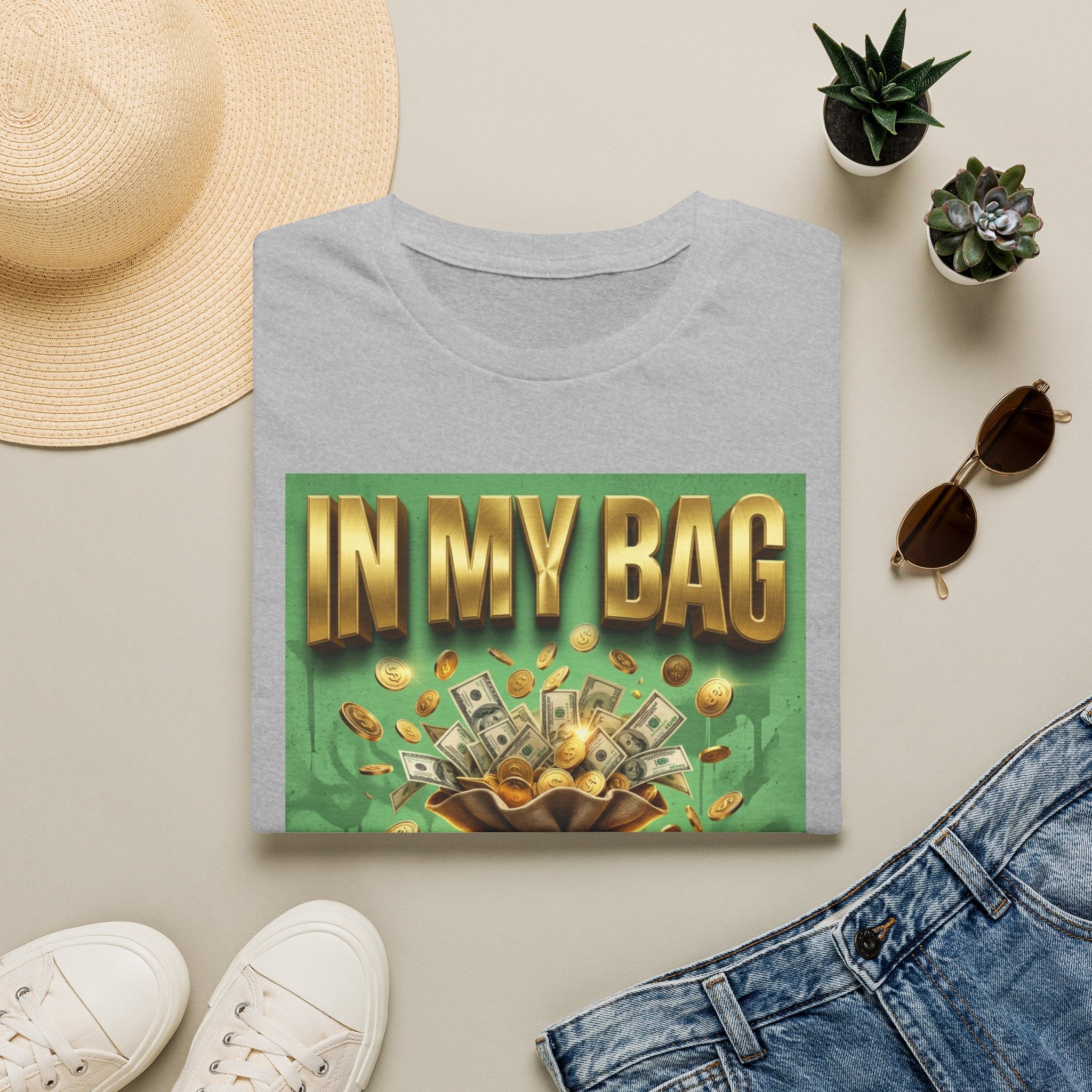 T-Shirt — "In My Bag, Not My Feelings" Money Graphic Tee
