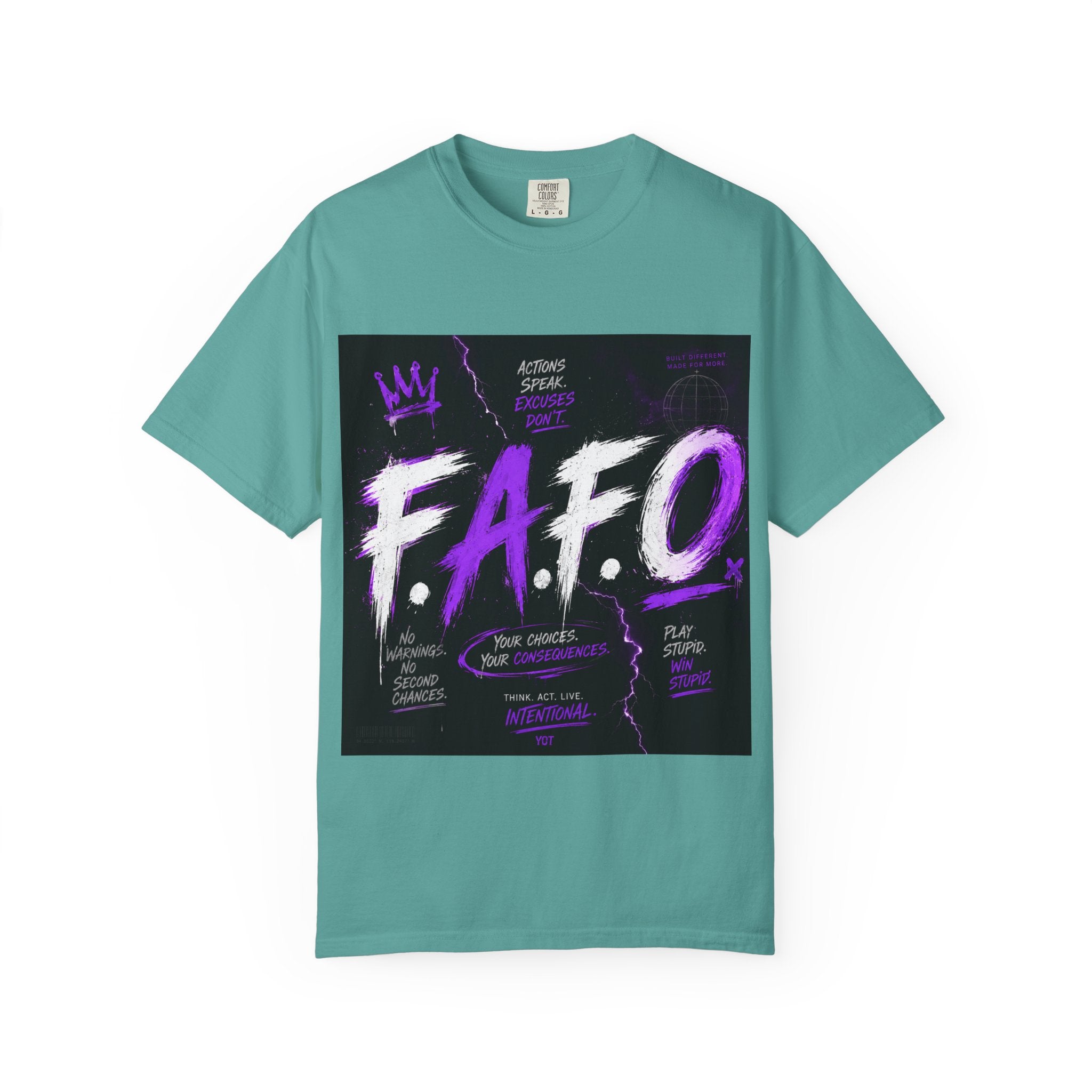 FAFO Graphic T-Shirt — Edgy Purple Streetwear Tee