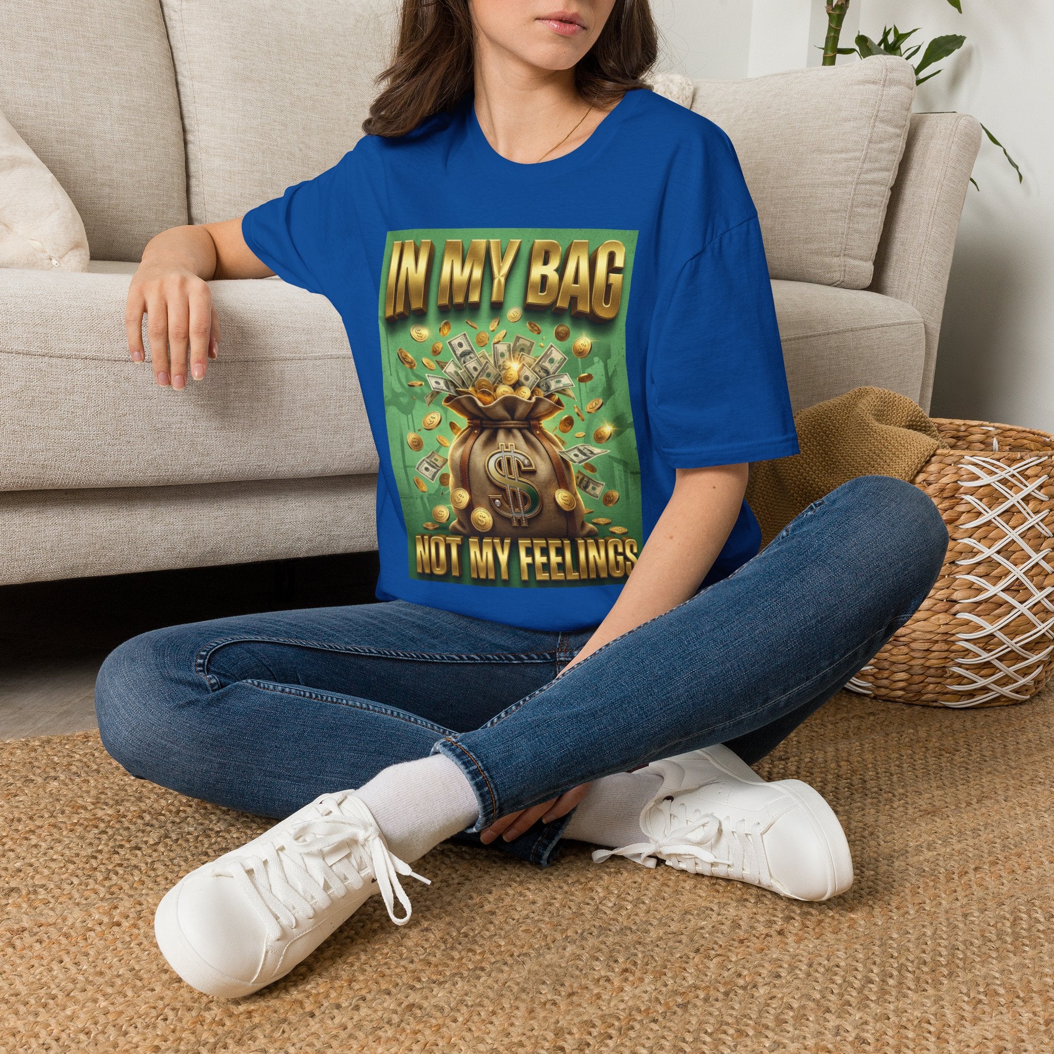 T-Shirt — "In My Bag, Not My Feelings" Money Graphic Tee