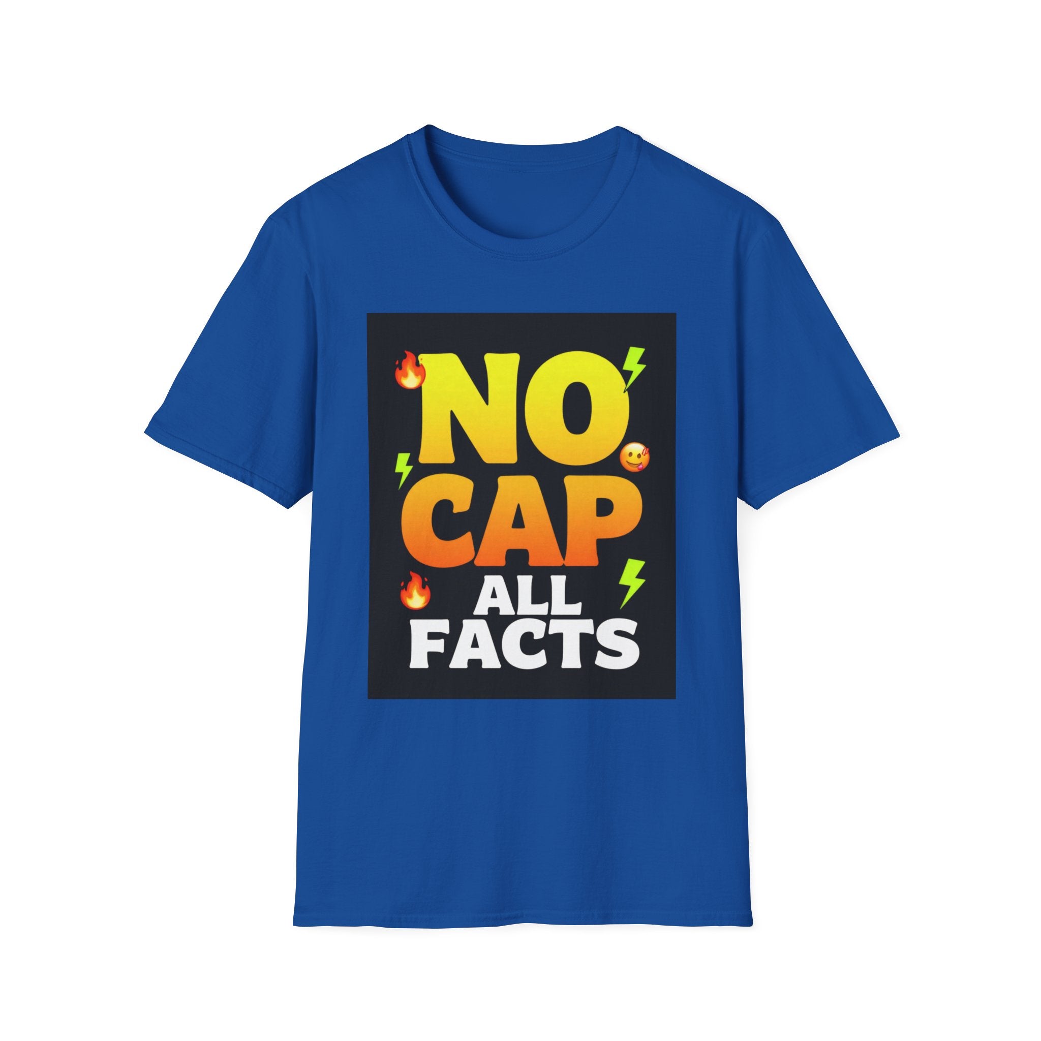 No Cap T-Shirt — "No Cap, All Facts" Bold Graphic Tee