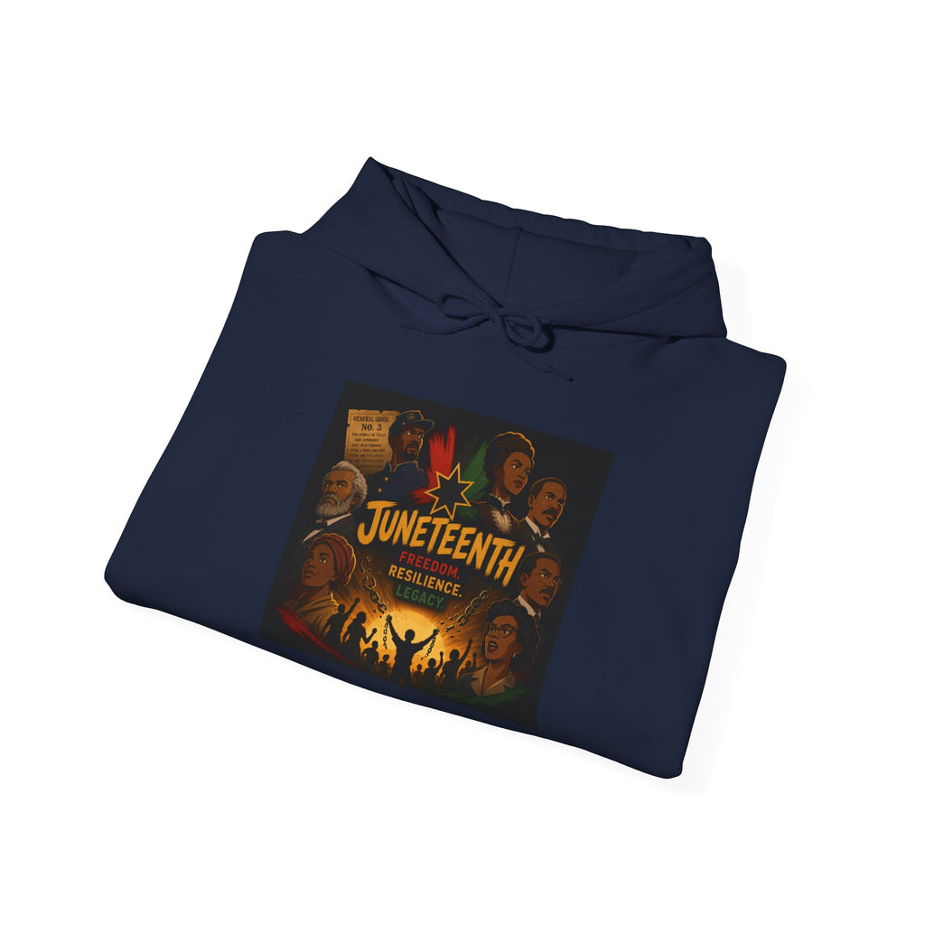 Juneteenth Celebration Hoodie - Bold Freedom & Unity Graphic