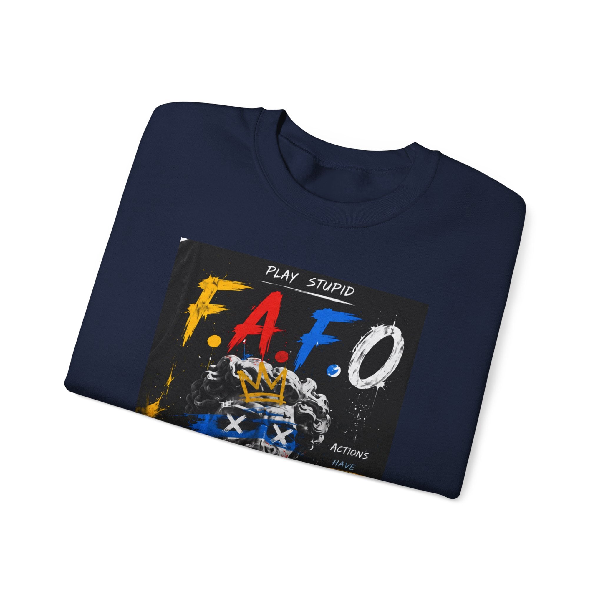 FAFO Graphic Crewneck Sweatshirt — Bold Street Art Pullover