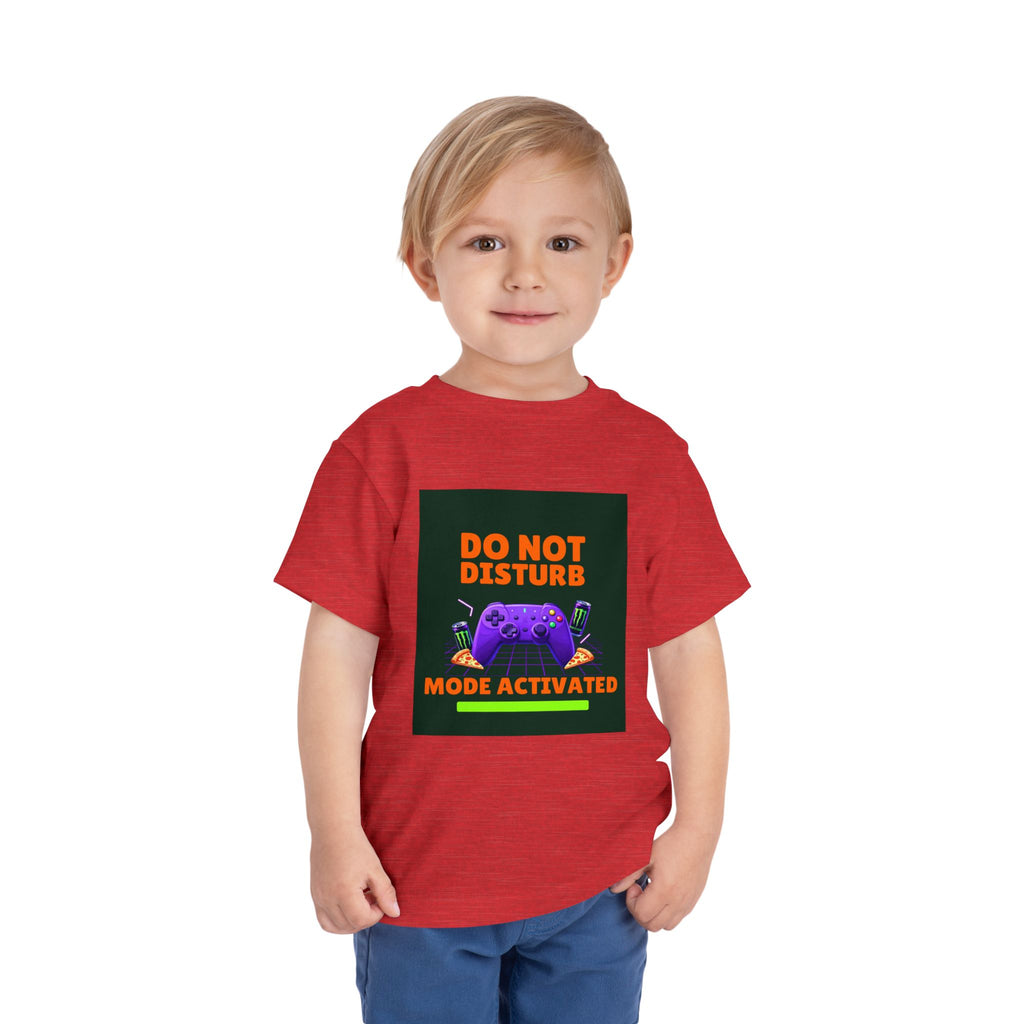 Do Not Disturb Mode Activated Toddler Tee — Gamer Controller Graphic Shirt