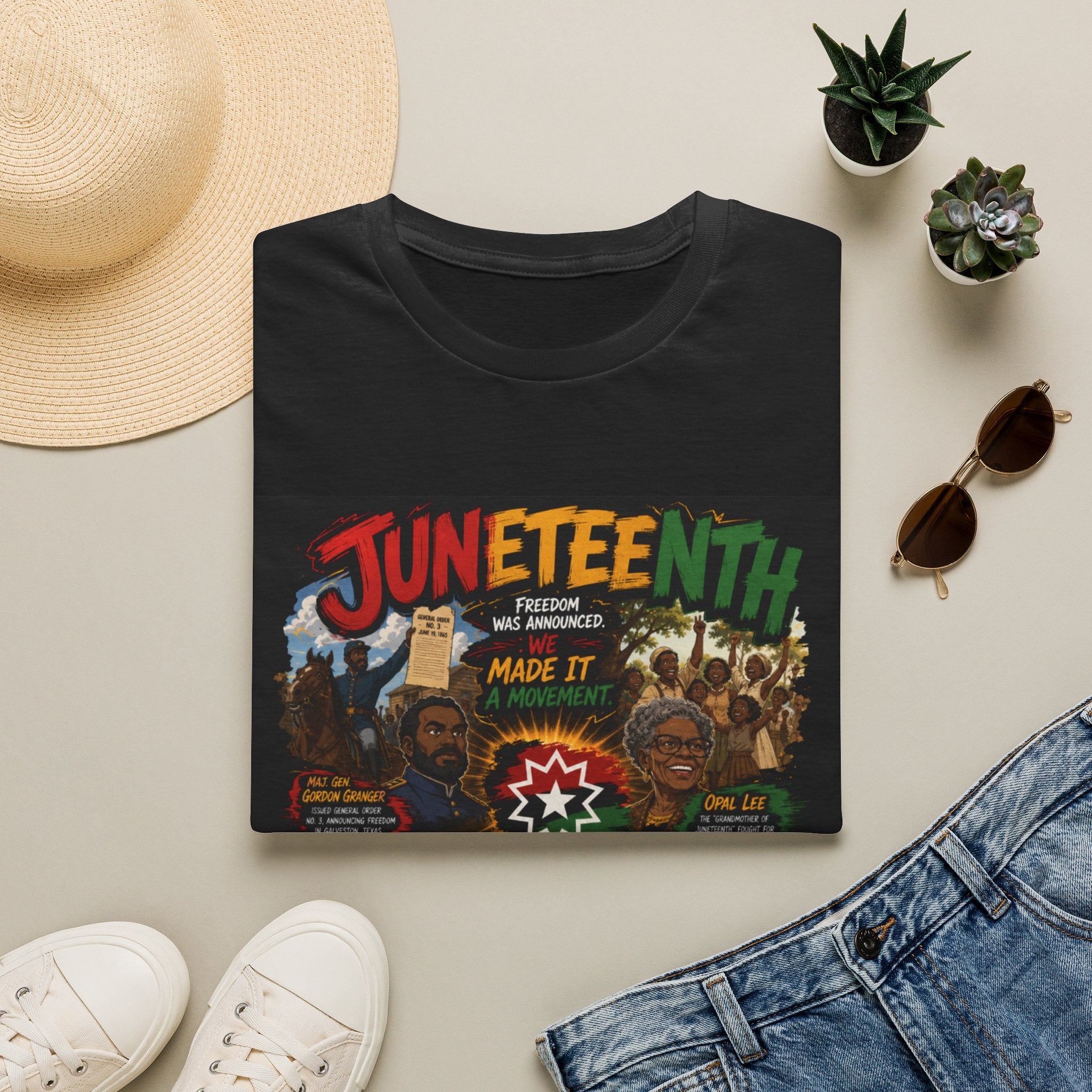 Juneteenth Celebration T-Shirt — Juneteenth Freedom Made It Graphic Tee