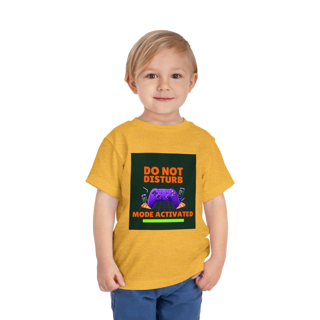 Do Not Disturb Mode Activated Toddler Tee — Gamer Controller Graphic Shirt