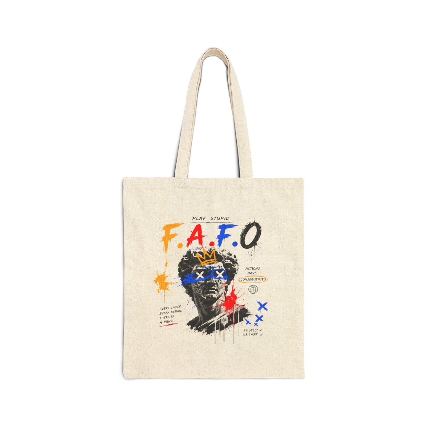 F.A.F.O Graffiti Bust Illustration Tote