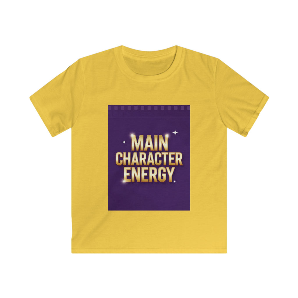 Kids T‑Shirt — "Main Character Energy" Bold Graphic Tee for Confident Kids