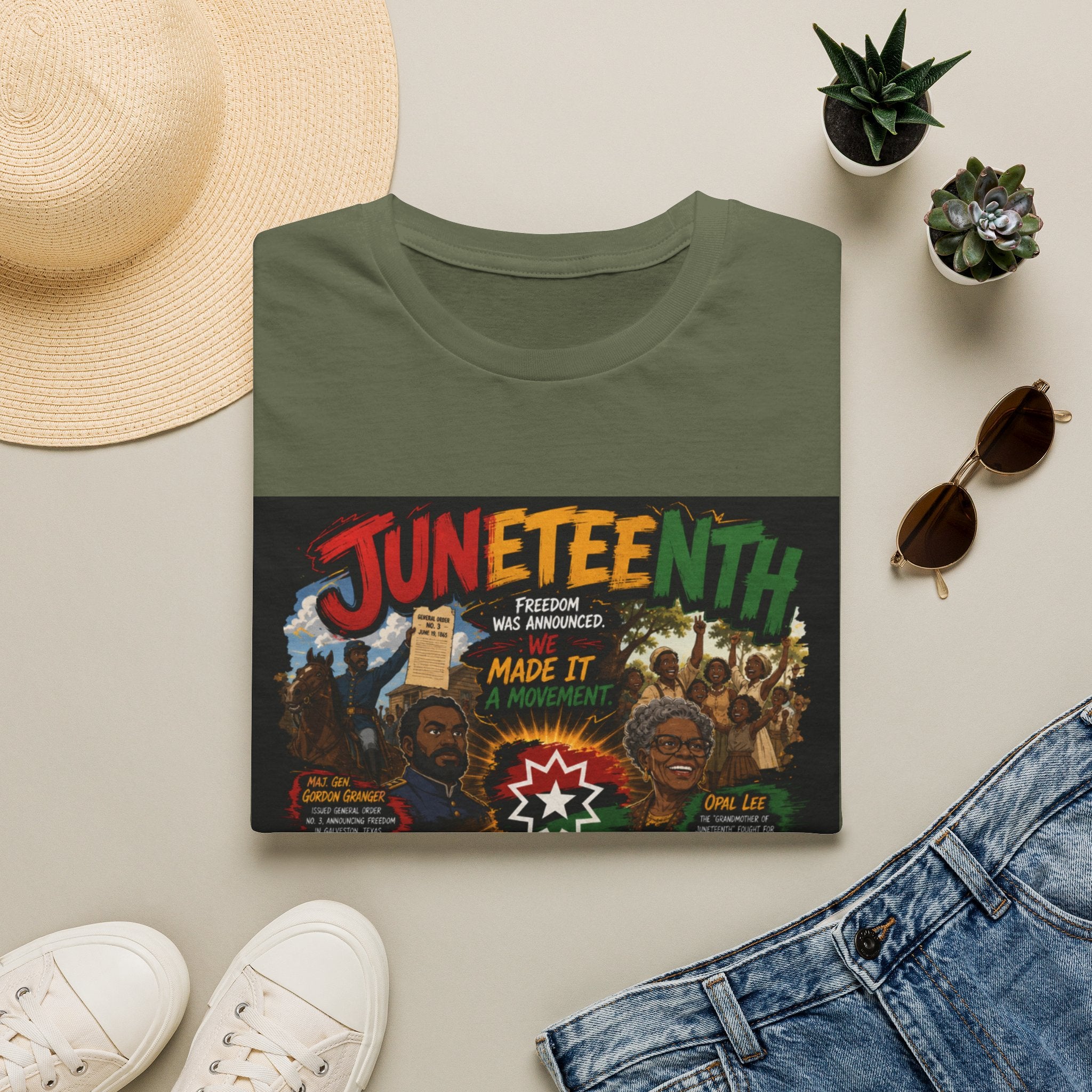 Juneteenth Celebration T-Shirt — Juneteenth Freedom Made It Graphic Tee