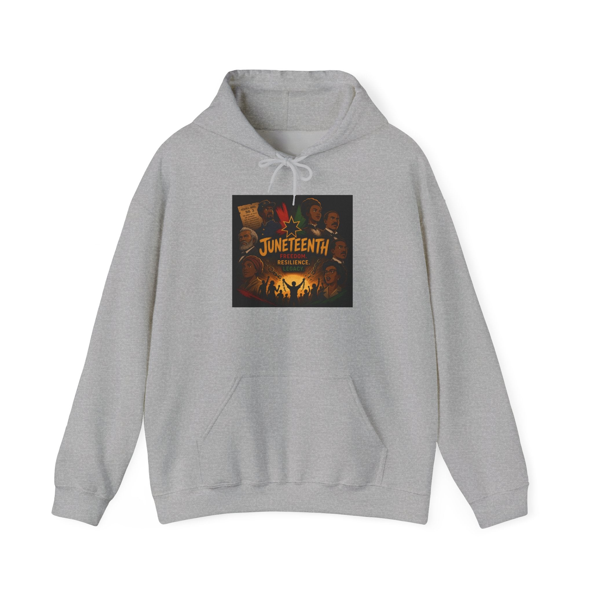 Juneteenth Celebration Hoodie - Bold Freedom & Unity Graphic