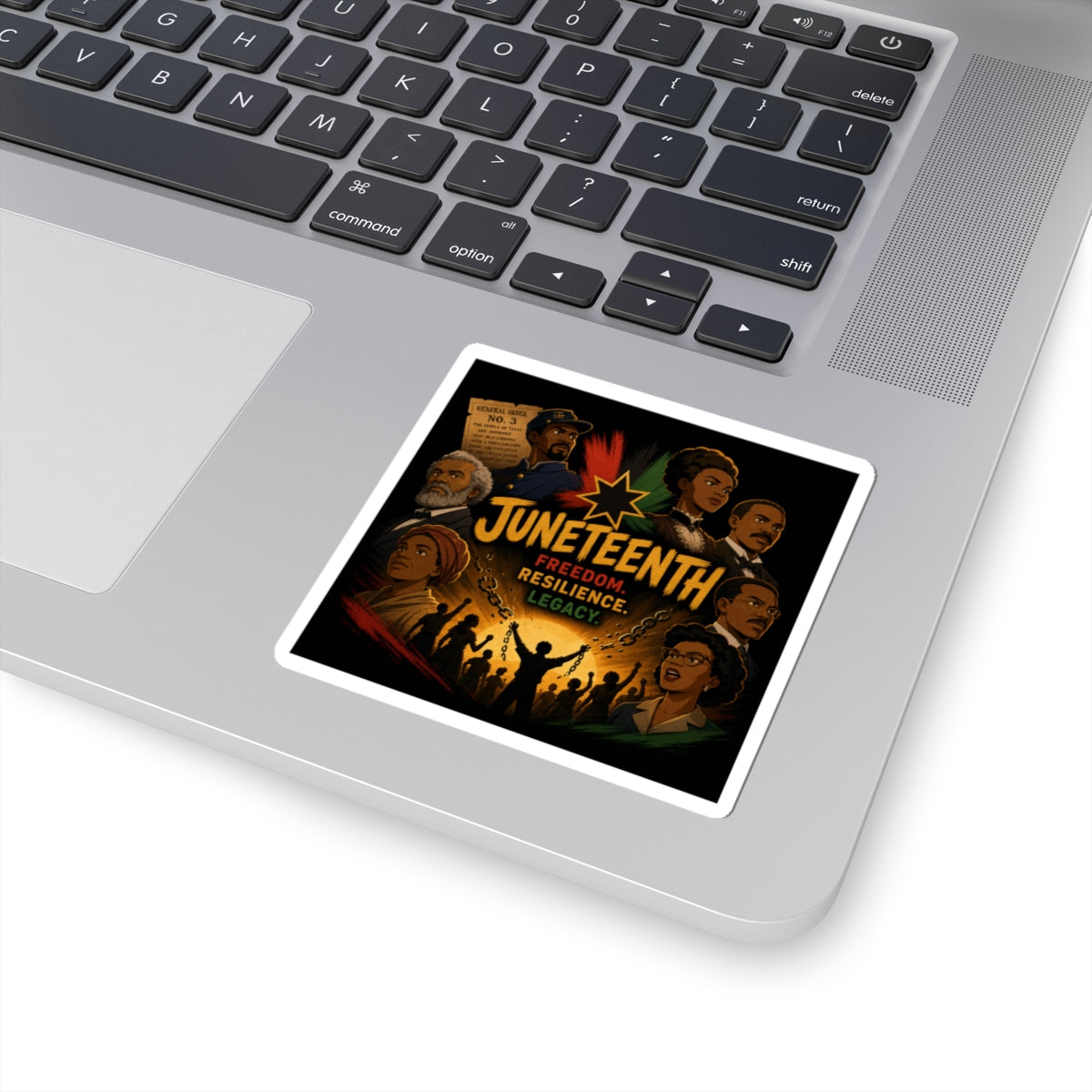 Juneteenth Freedom Sticker — Kiss-Cut Celebration Decal