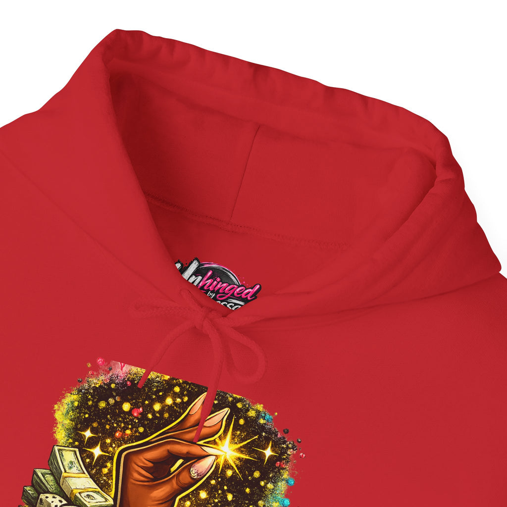 Hoodie — 'Ate This Up!' Retro Cosmic Hand Graphic Hoodie