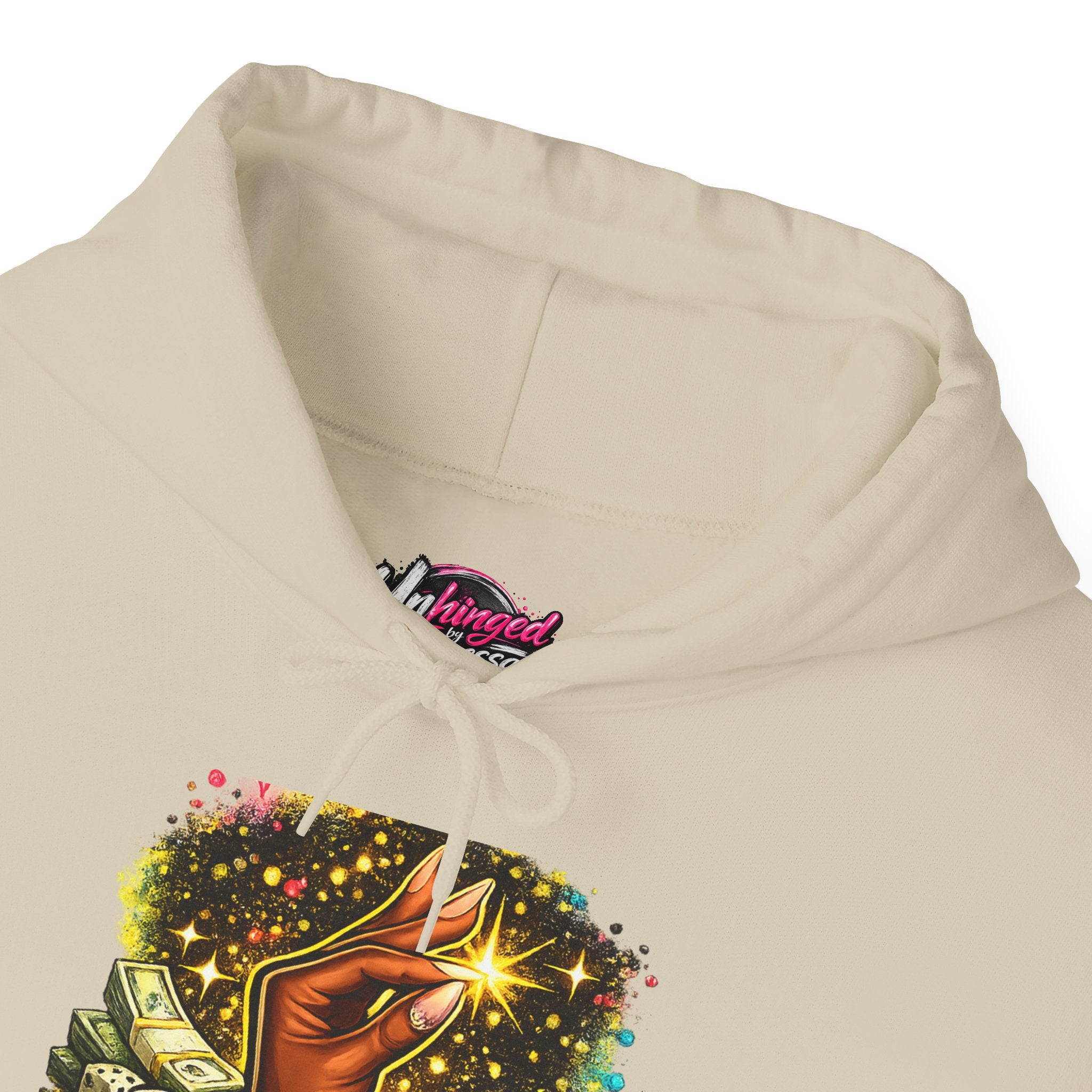 Hoodie — 'Ate This Up!' Retro Cosmic Hand Graphic Hoodie