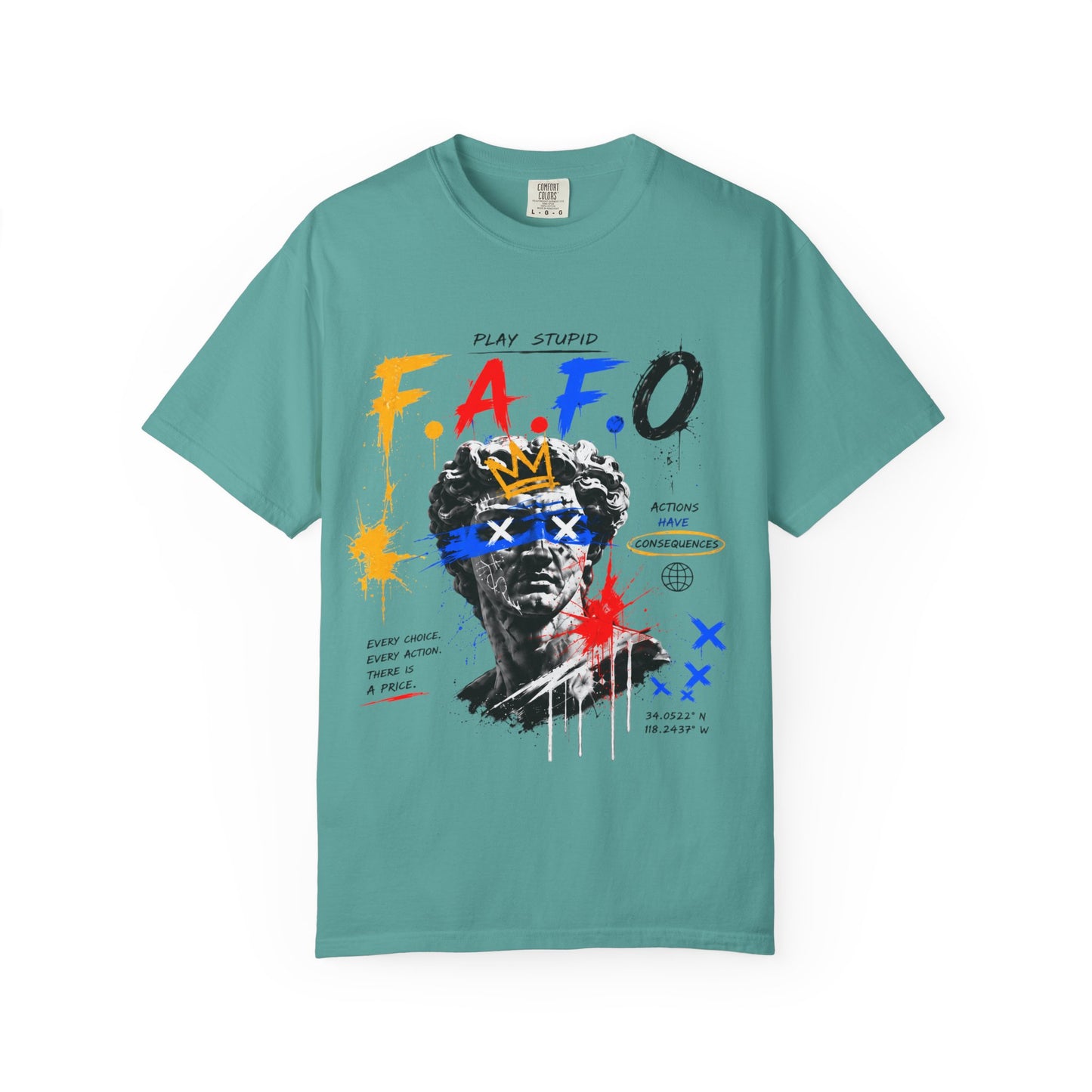 FAFO Graffiti Statue Art T-shirt