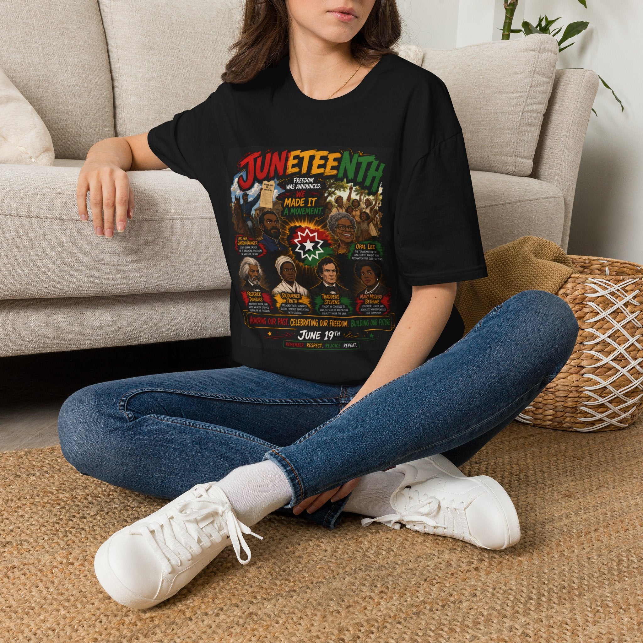 Juneteenth Celebration T-Shirt — Juneteenth Freedom Made It Graphic Tee