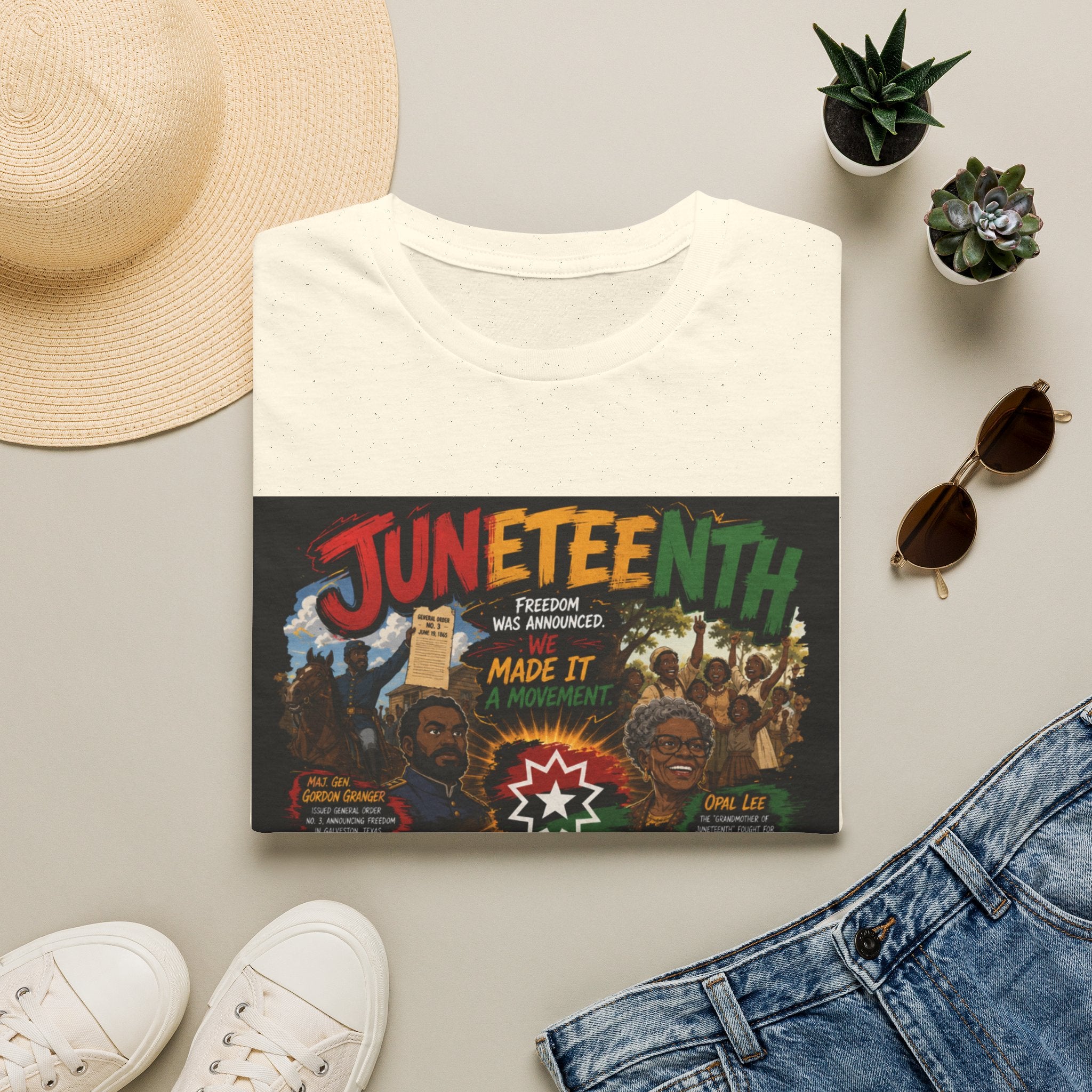 Juneteenth Celebration T-Shirt — Juneteenth Freedom Made It Graphic Tee