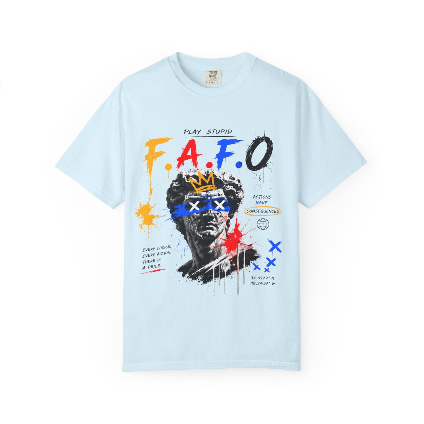 FAFO Graffiti Statue Art T-shirt