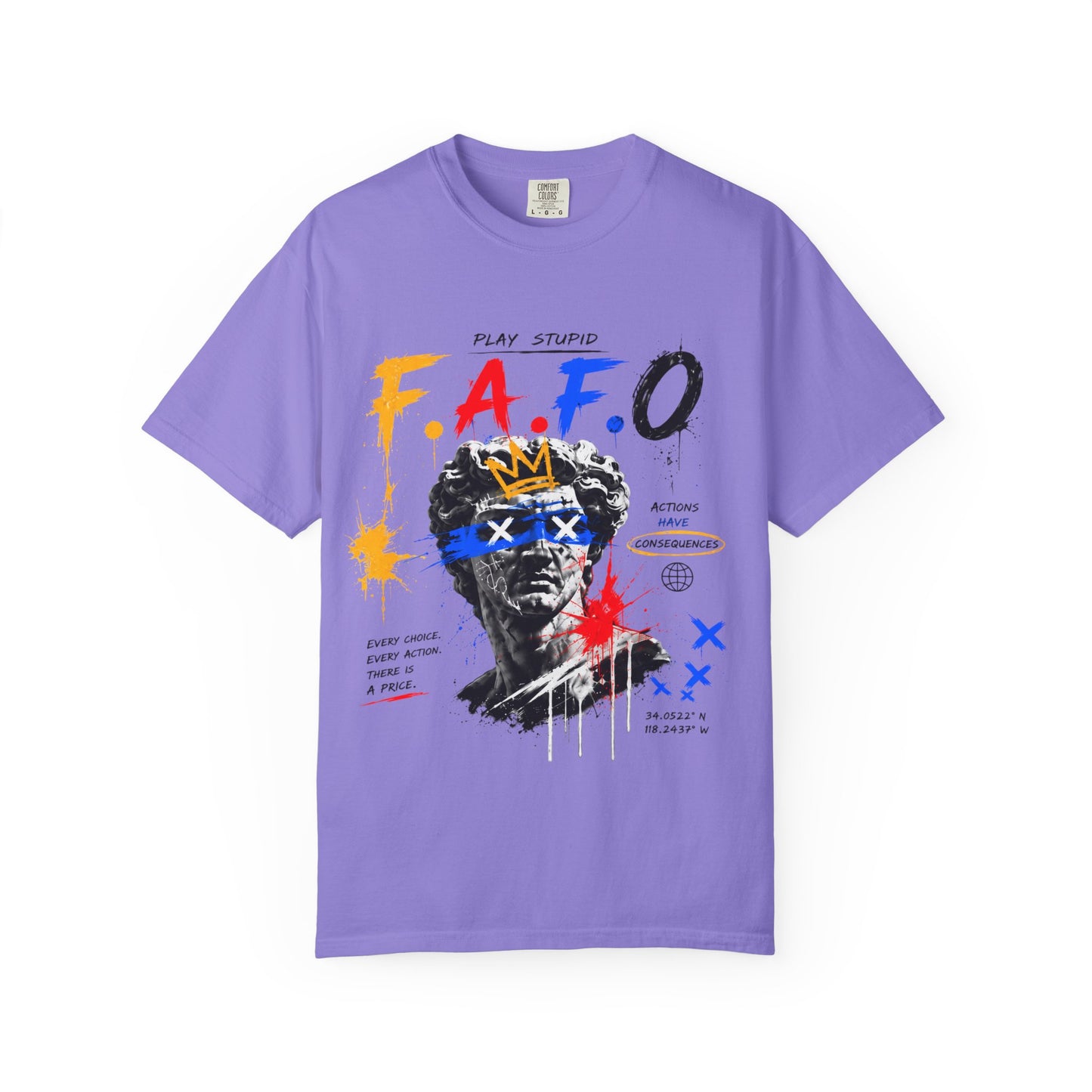 FAFO Graffiti Statue Art T-shirt
