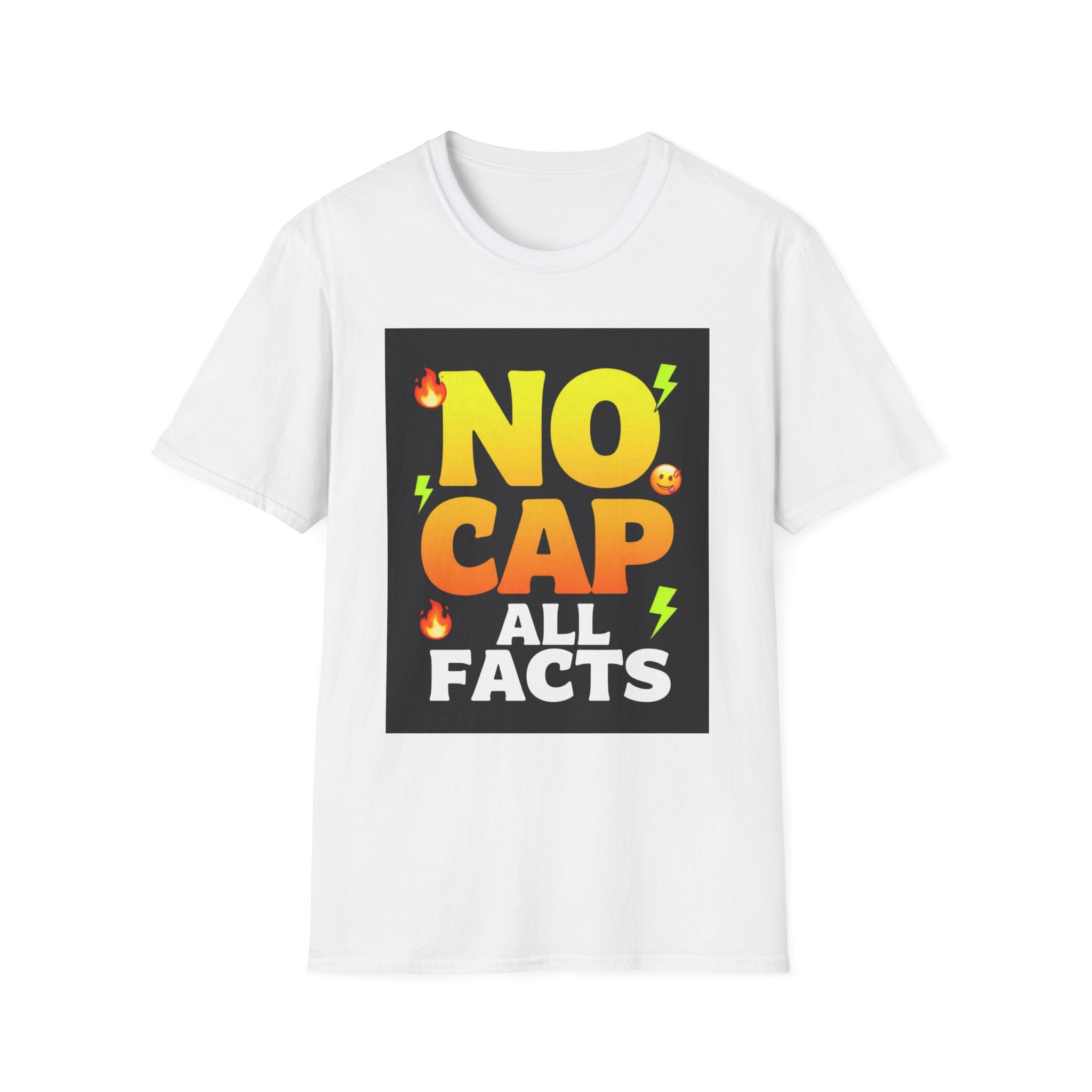 No Cap T-Shirt — "No Cap, All Facts" Bold Graphic Tee