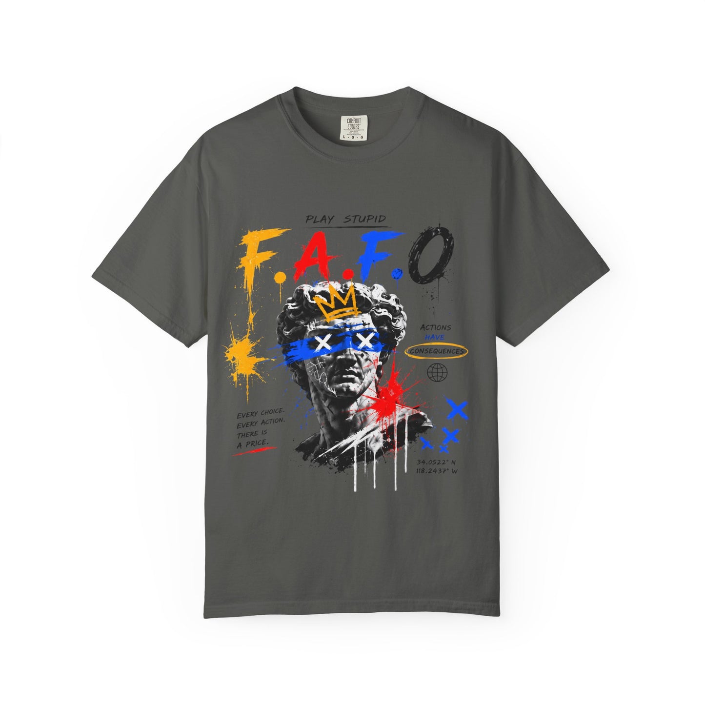 FAFO Graffiti Statue Art T-shirt