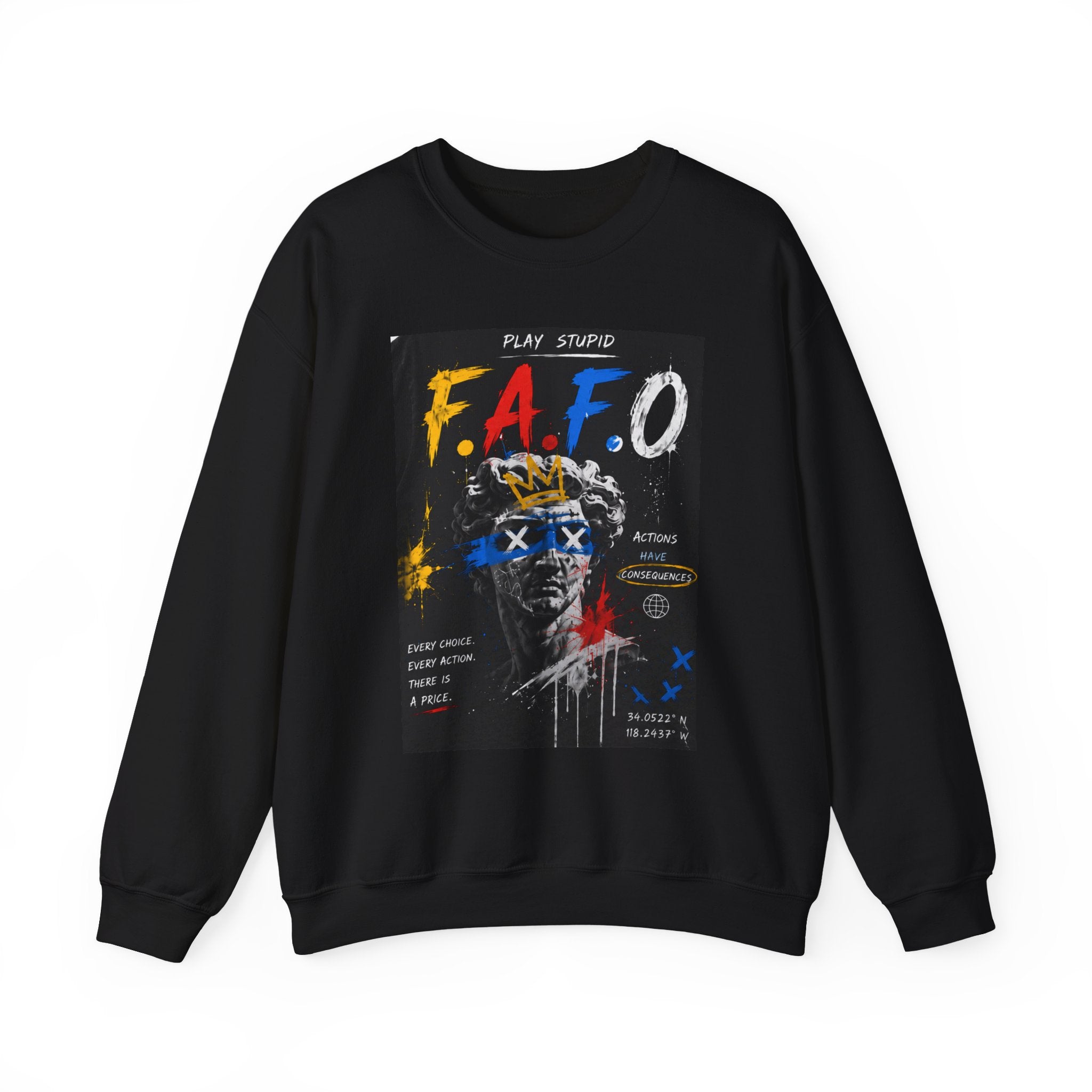 FAFO Graphic Crewneck Sweatshirt — Bold Street Art Pullover