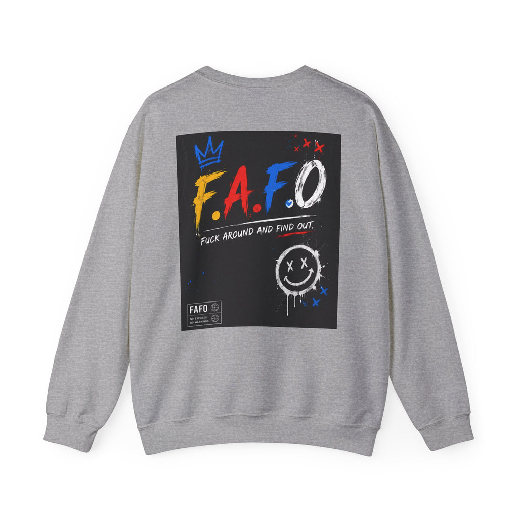 FAFO Graphic Crewneck Sweatshirt — Bold Street Art Pullover
