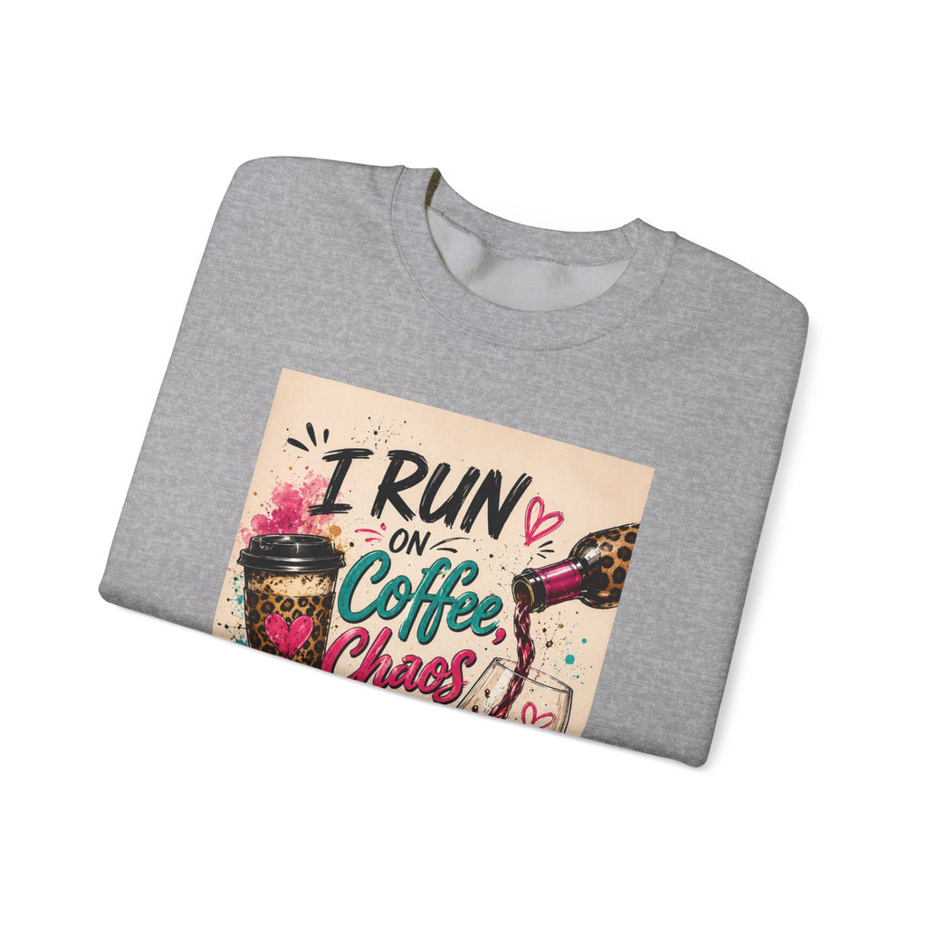 Coffee, Chaos & Cuss Crewneck Sweatshirt