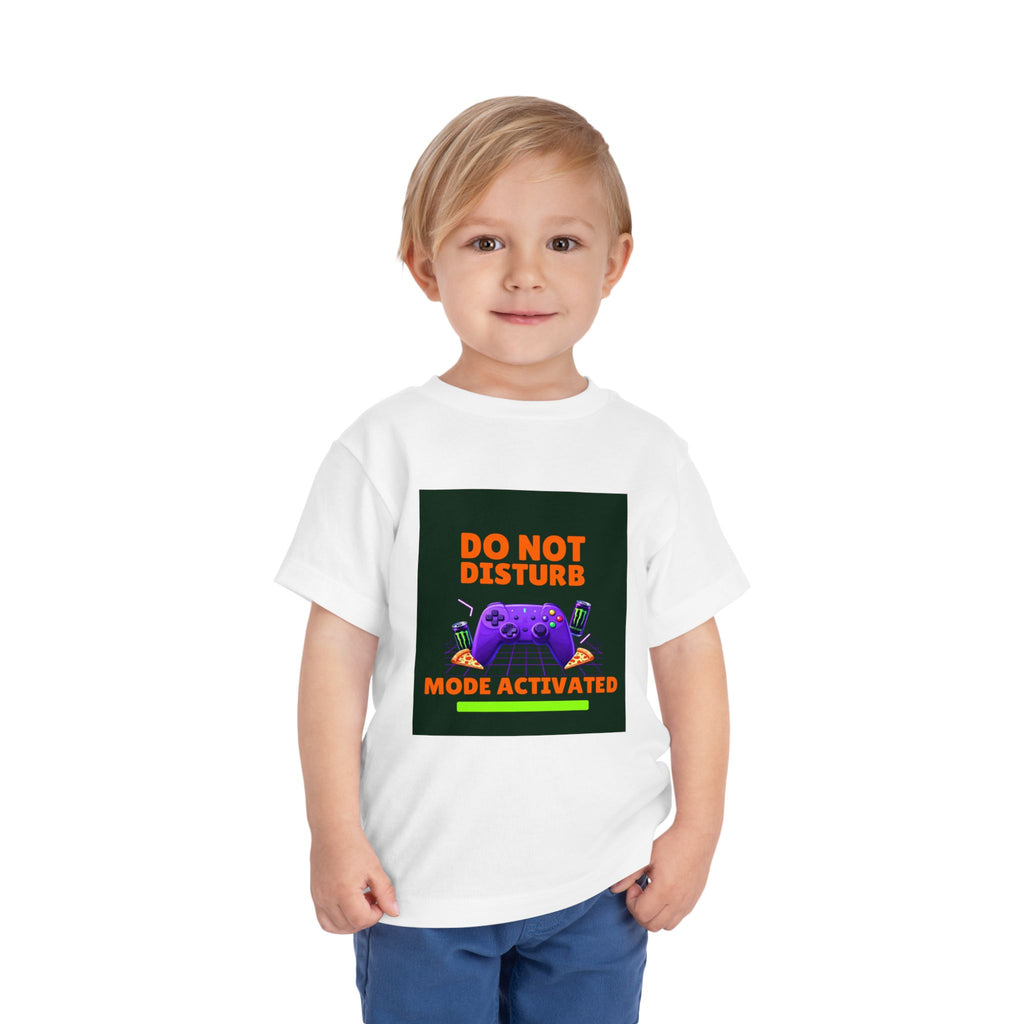 Do Not Disturb Mode Activated Toddler Tee — Gamer Controller Graphic Shirt