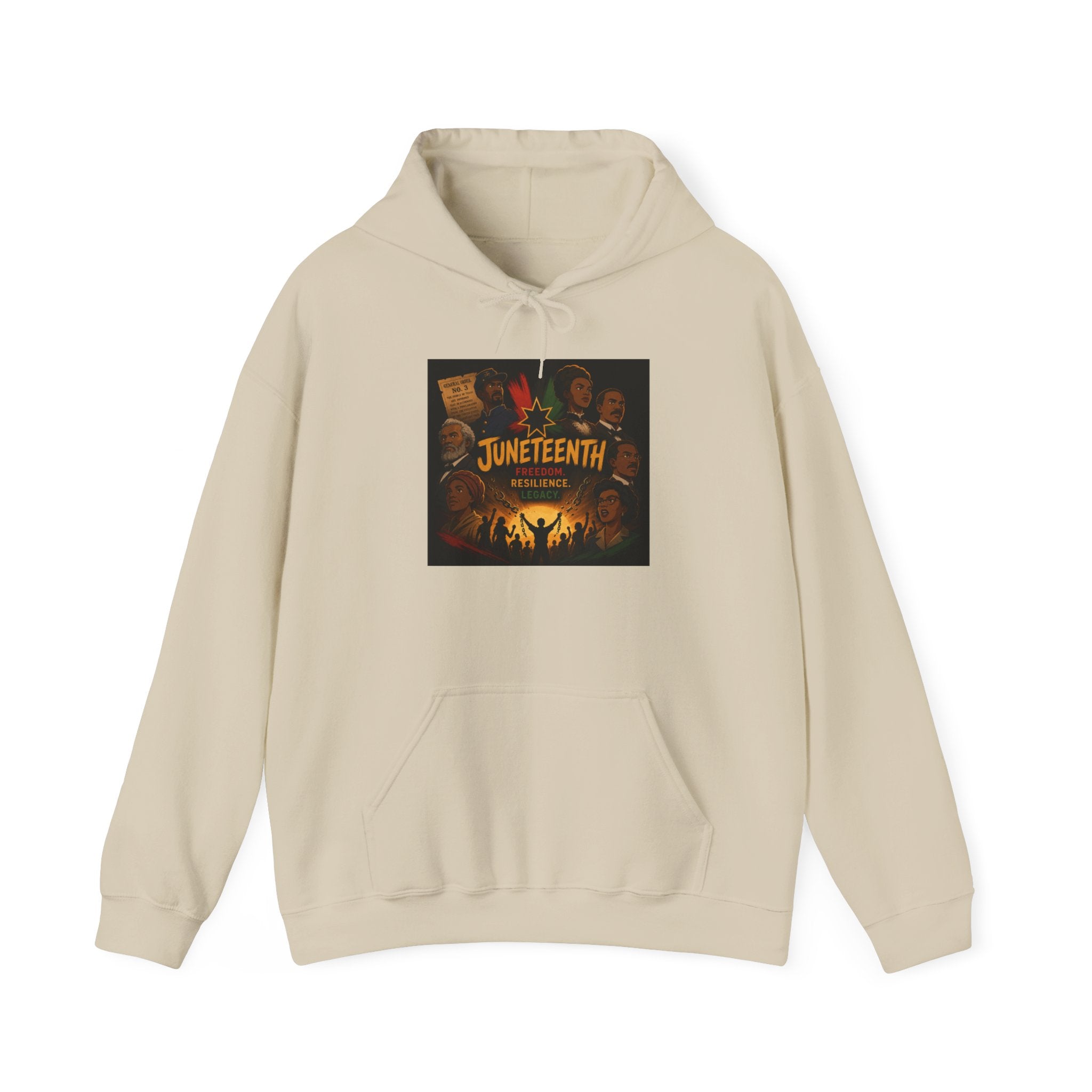 Juneteenth Celebration Hoodie - Bold Freedom & Unity Graphic