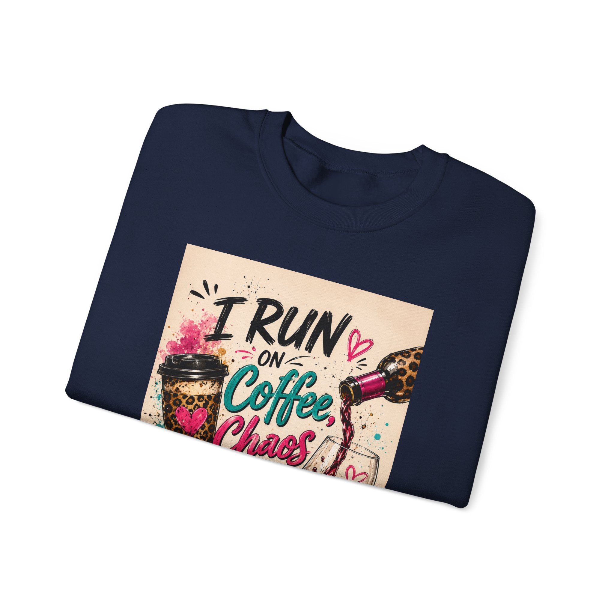 Coffee, Chaos & Cuss Crewneck Sweatshirt