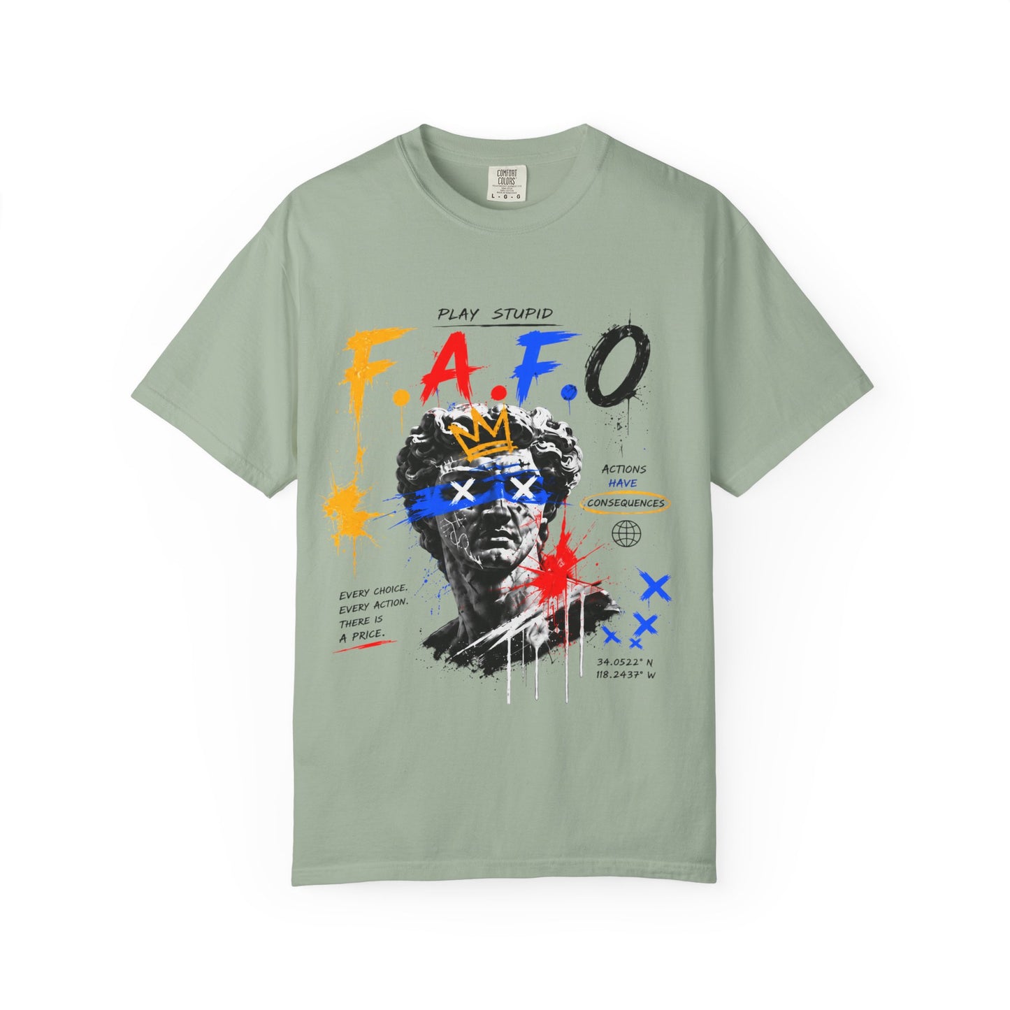 FAFO Graffiti Statue Art T-shirt