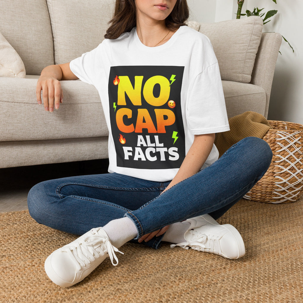 No Cap T-Shirt — "No Cap, All Facts" Bold Graphic Tee