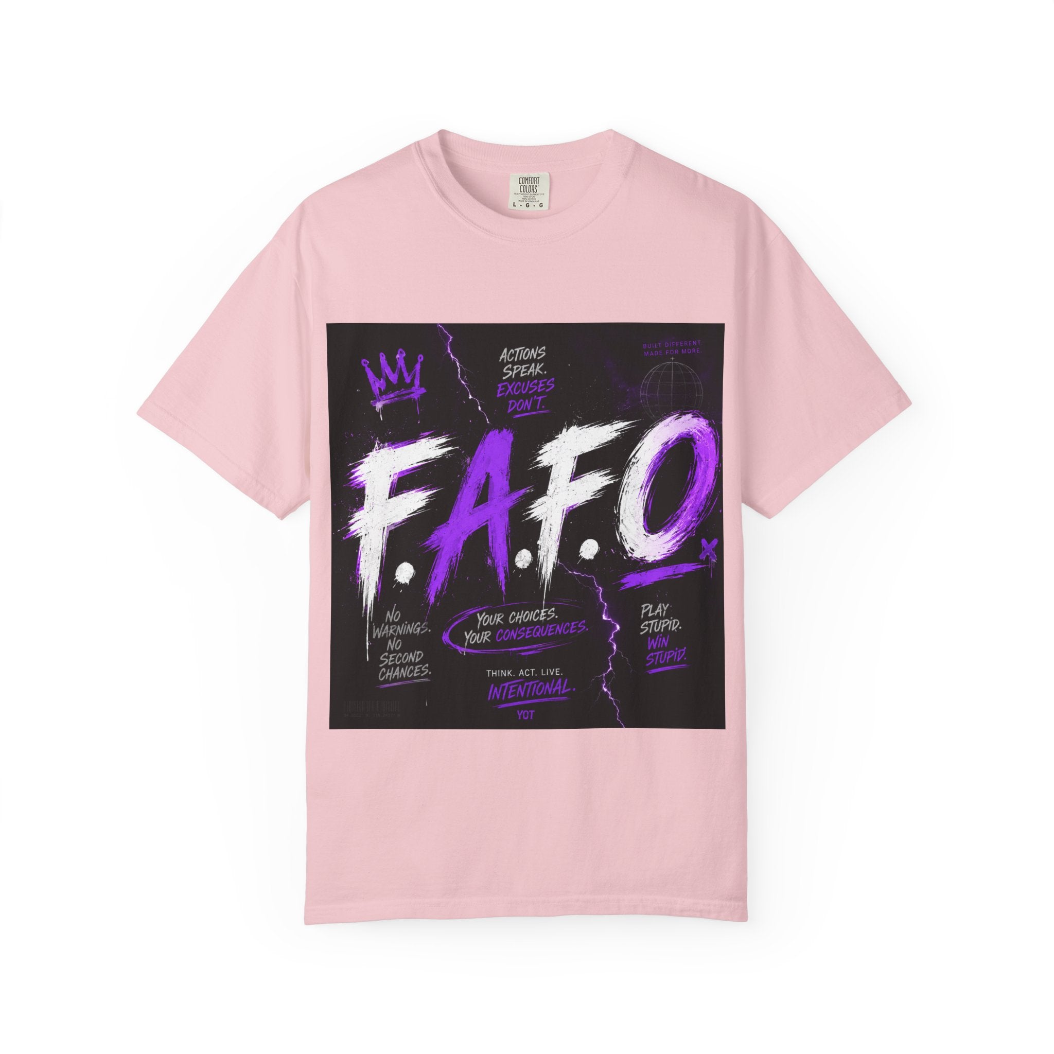 FAFO Graphic T-Shirt — Edgy Purple Streetwear Tee