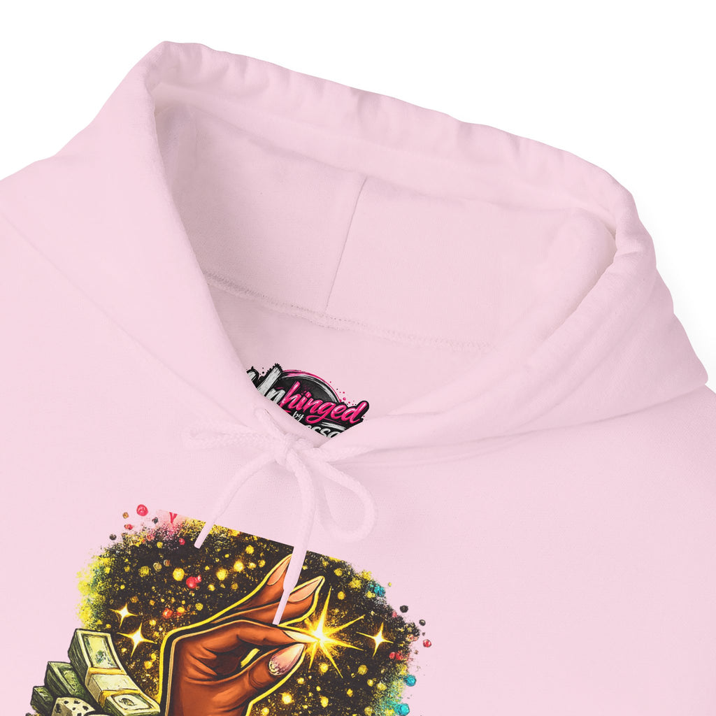 Hoodie — 'Ate This Up!' Retro Cosmic Hand Graphic Hoodie