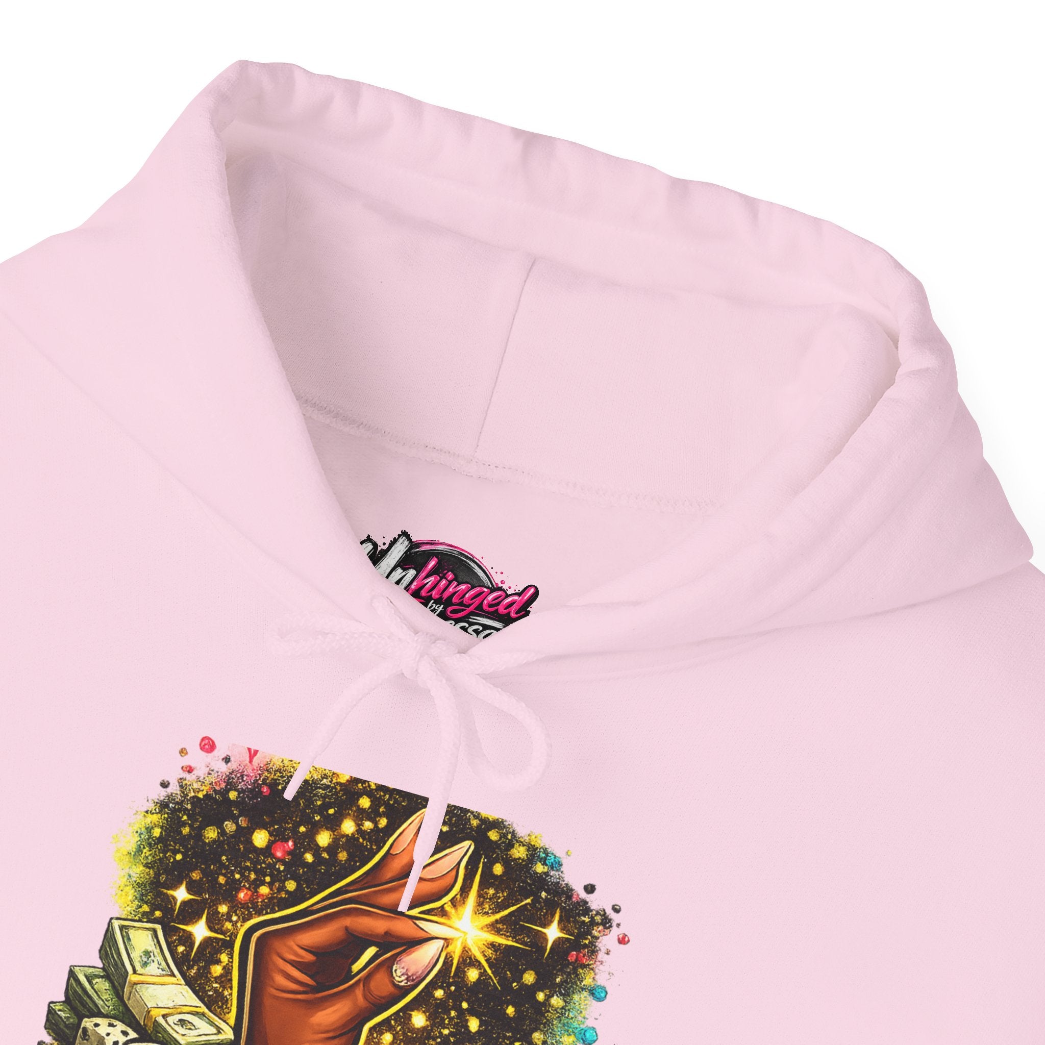 Hoodie — 'Ate This Up!' Retro Cosmic Hand Graphic Hoodie