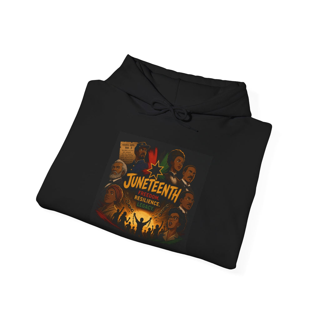 Juneteenth Celebration Hoodie - Bold Freedom & Unity Graphic