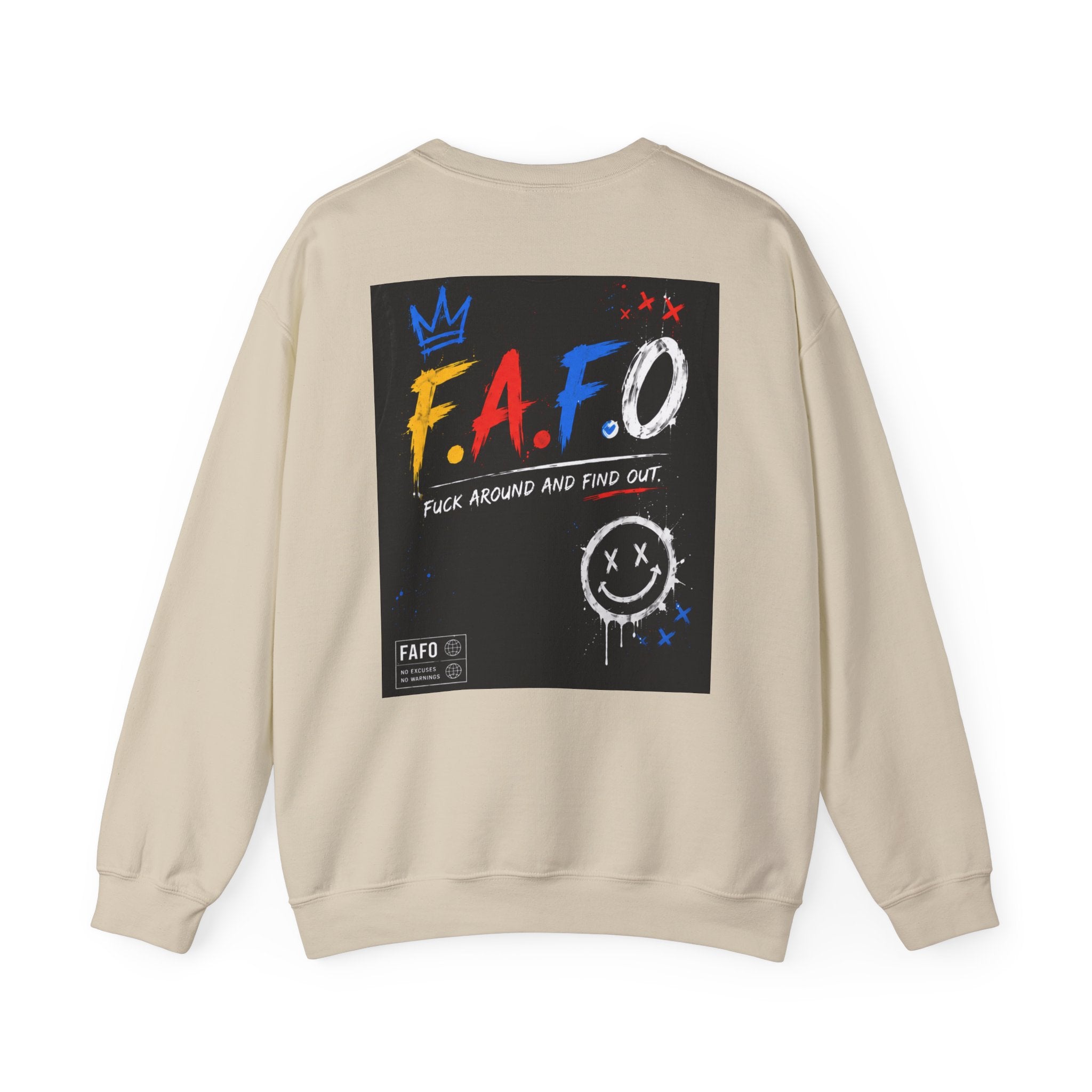 FAFO Graphic Crewneck Sweatshirt — Bold Street Art Pullover