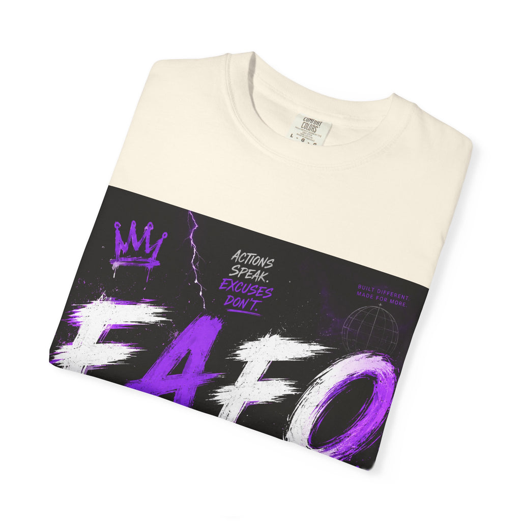 FAFO Graphic T-Shirt — Edgy Purple Streetwear Tee