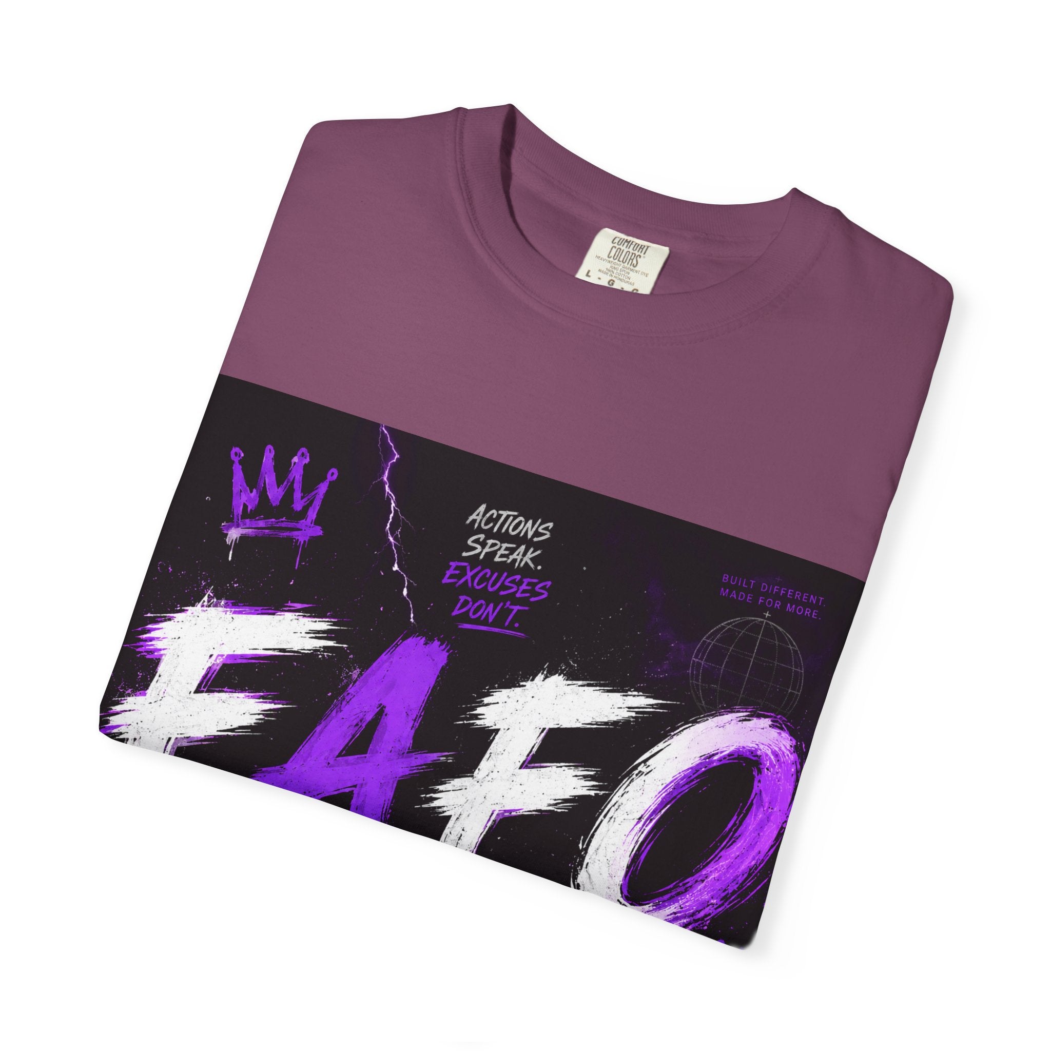 FAFO Graphic T-Shirt — Edgy Purple Streetwear Tee