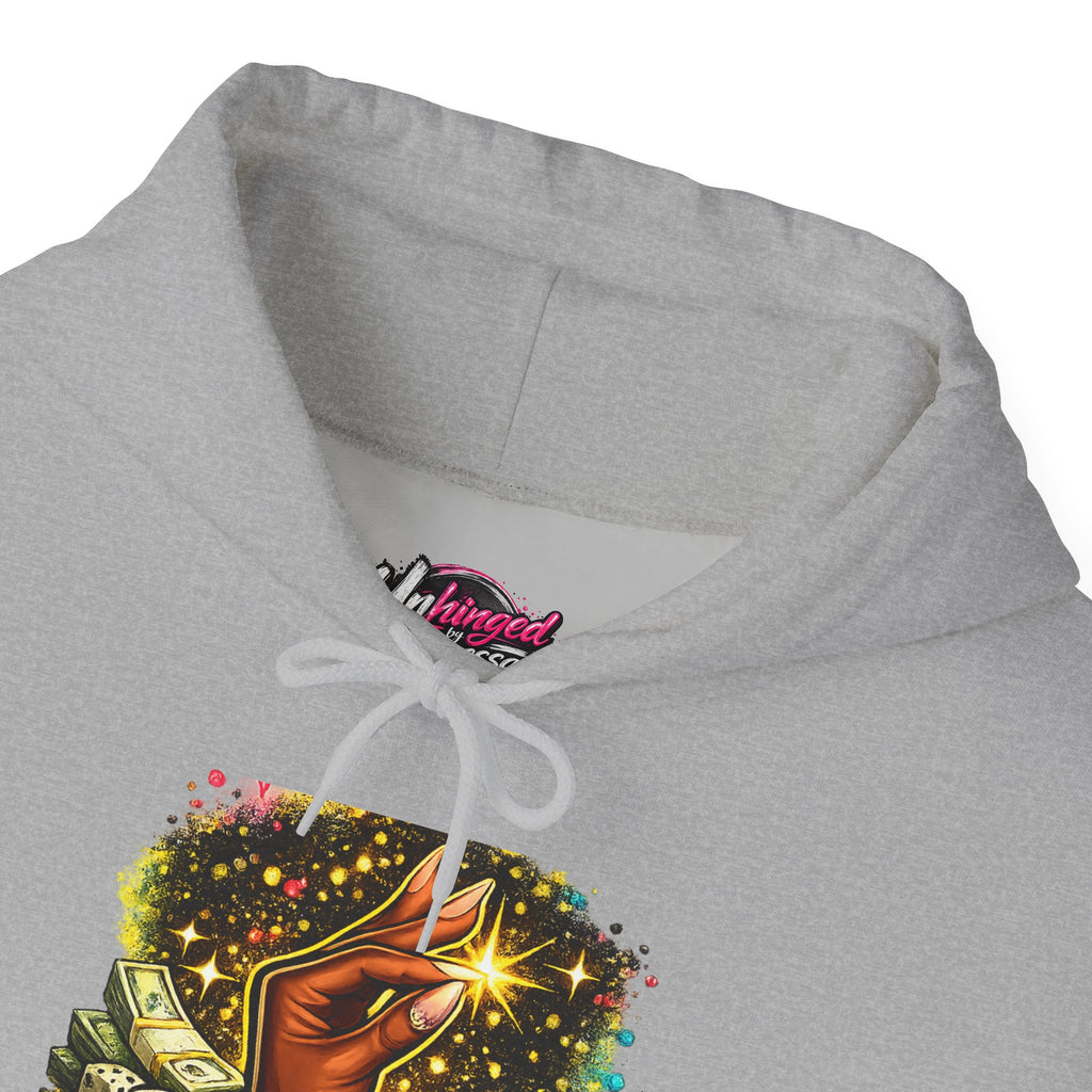 Hoodie — 'Ate This Up!' Retro Cosmic Hand Graphic Hoodie