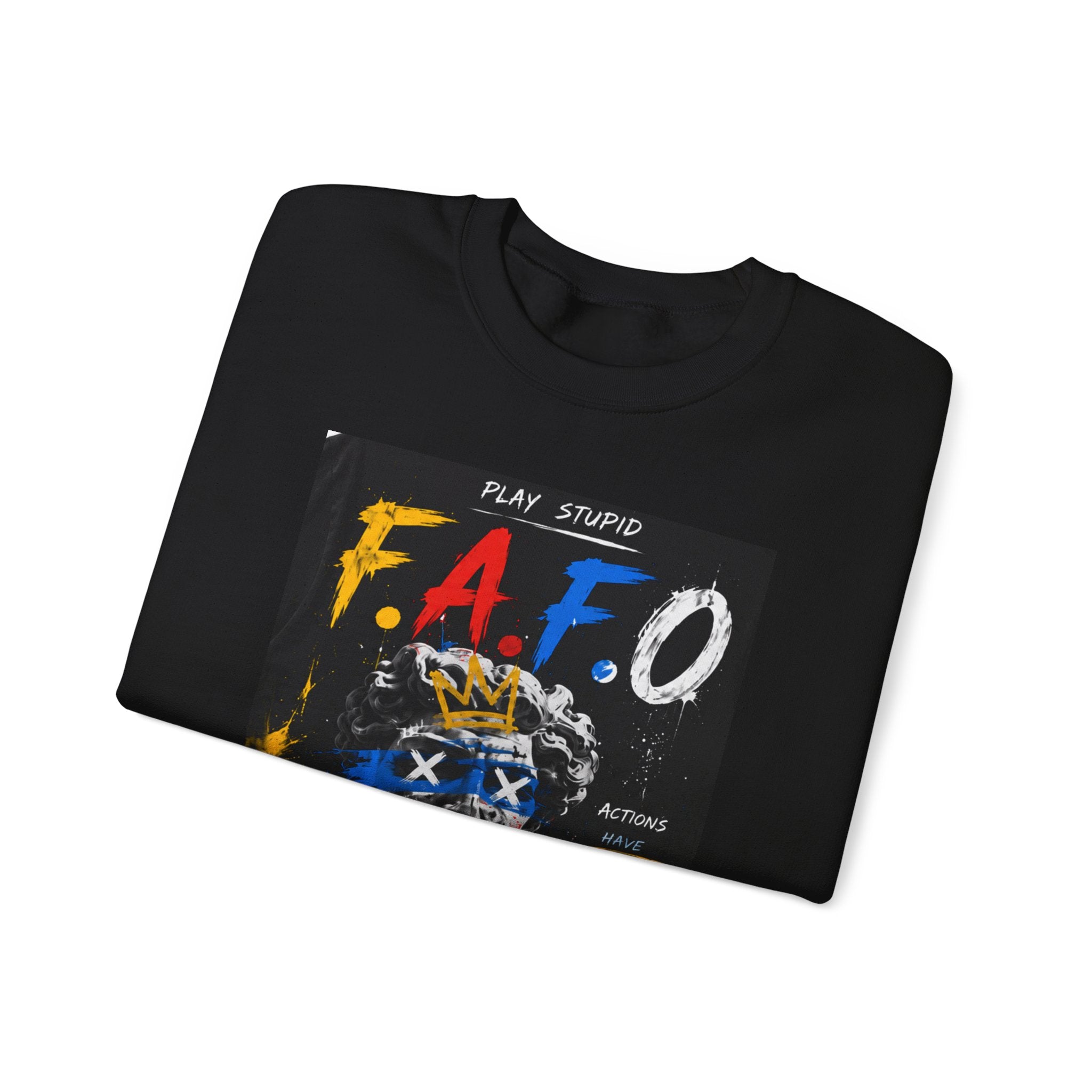 FAFO Graphic Crewneck Sweatshirt — Bold Street Art Pullover